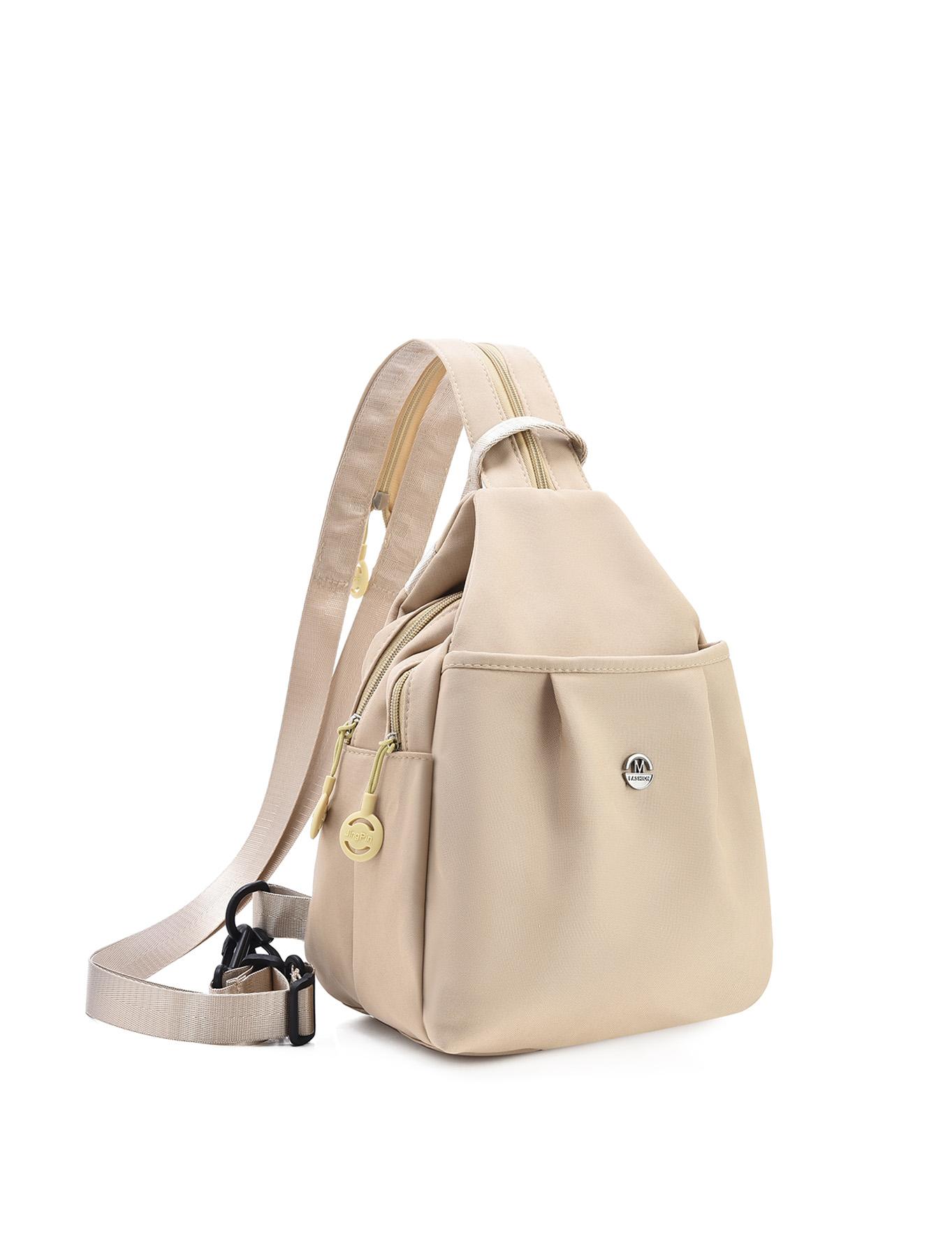 Women's Fashionable Solid Color Backpack, Casual Versatile, Casual Lightweight Backpack, Multifunction Backpack for Work, School, Daily Commuting, Street Travel, Shopping, Multi-pocket Practical Backpack