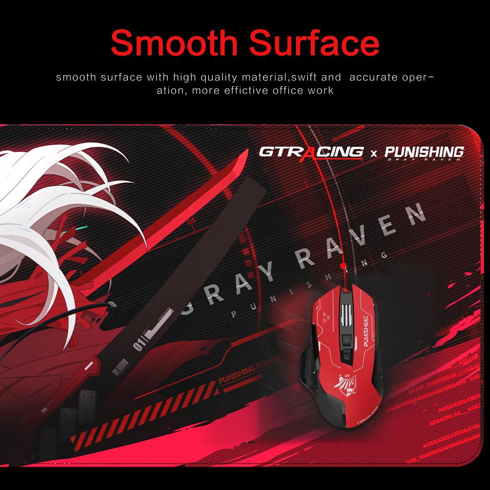 GTRACING X PUNISHING: GRAY RAVEN Series Gaming Mouse Pad