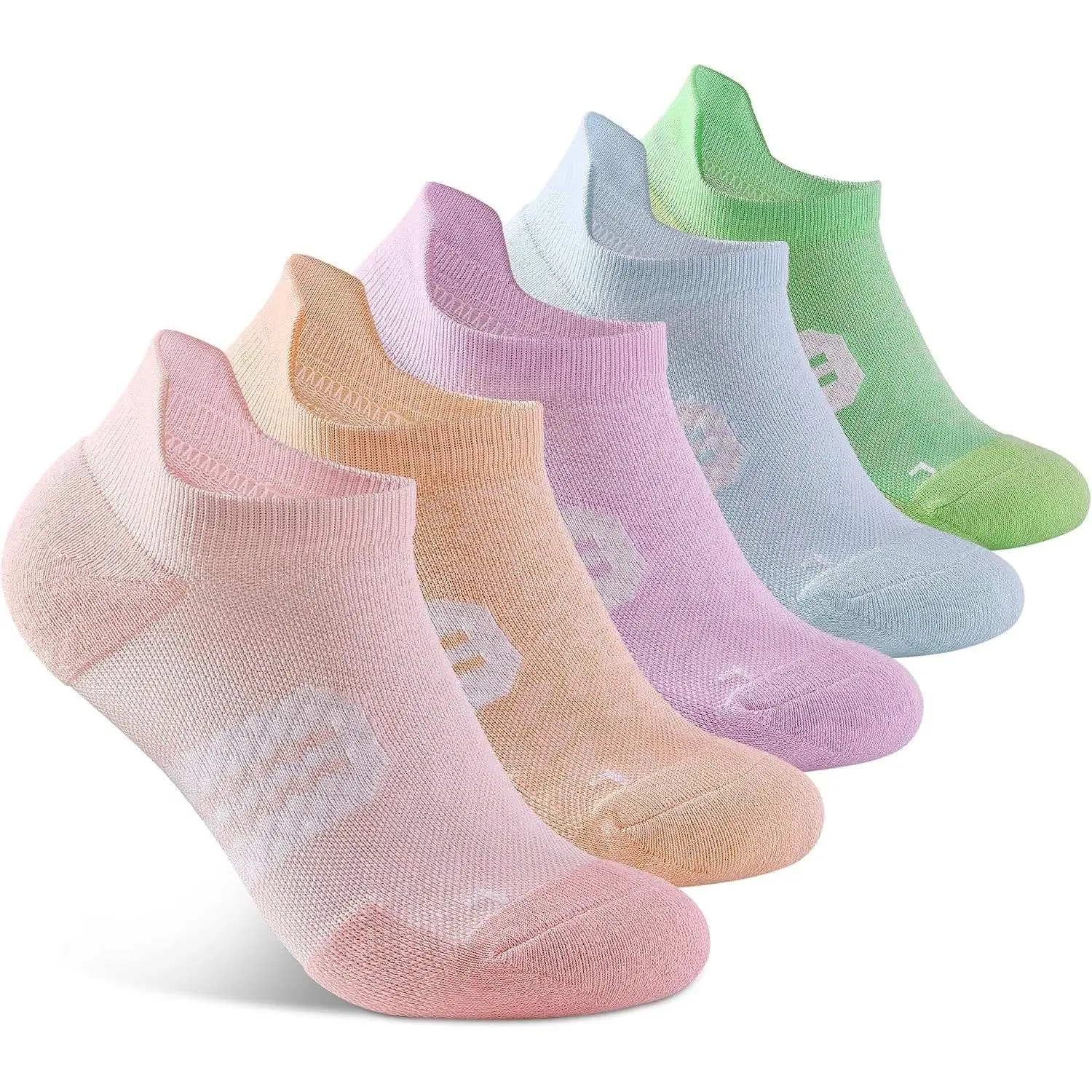 Women's Ankle Compression Socks with Arch Support - Low Cut Athletic Running Socks with Cushion, 5 PairsGift