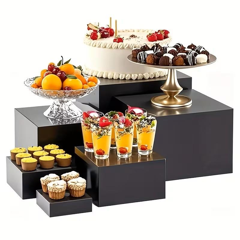 Transparent Round Cake Stand (3-10 Inches), Reusable Party Cake Base Holder, Bakery Display Service Tray, Ideal for Weddings and Parties