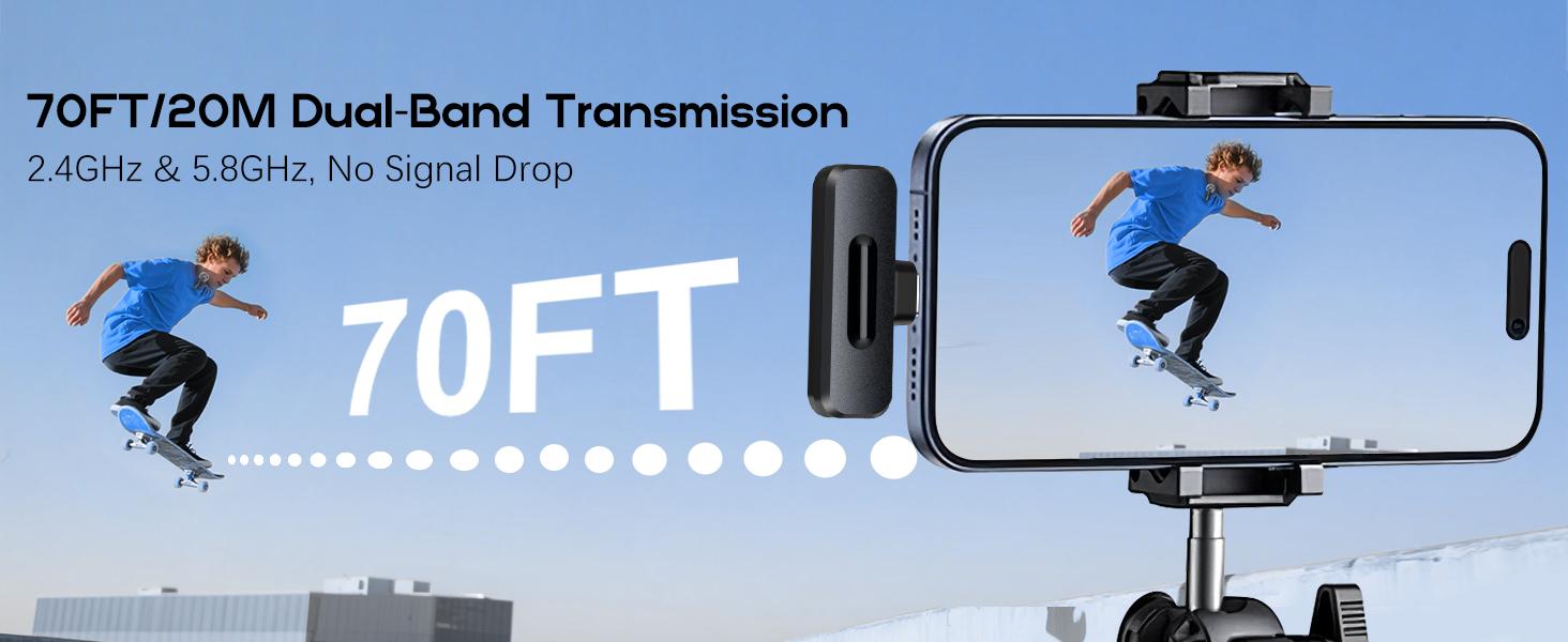 Mini Wireless Microphone for iPhone, Clip-on Lavalier Mic with Charging Case, Noise Reduction Mic for TikTok Video Recording Mini Wireless Microphone for iPhone, Clip-on Lavalier Mic with Charging Case, Noise Reduction Mic for TikTok Video Recording