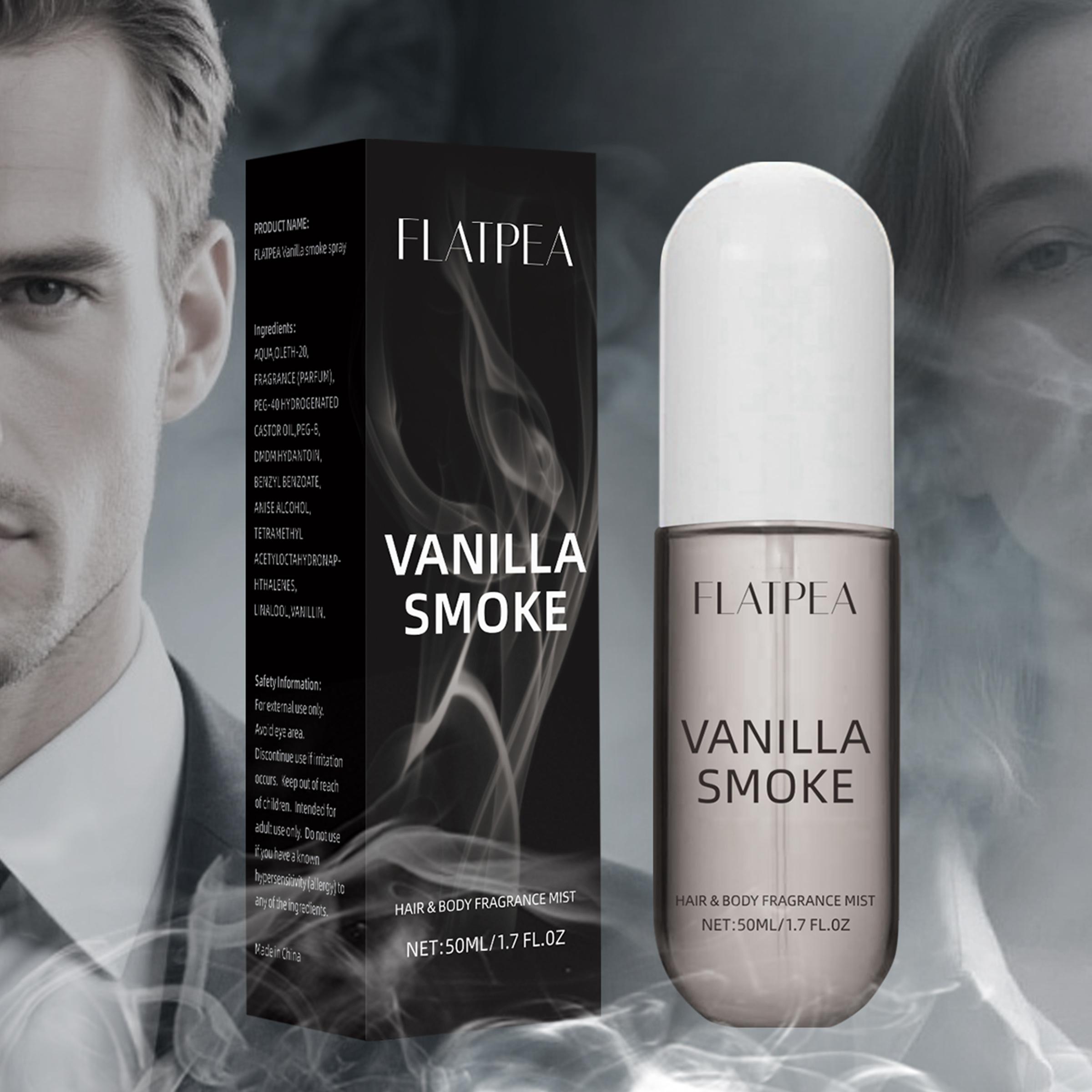 50ML Vanilla Smoke Spray Eau De Perfume, Oriental Spicy Scented Fragrance, Long-Lasting Aroma, Ideal for Daily Use & Gifting