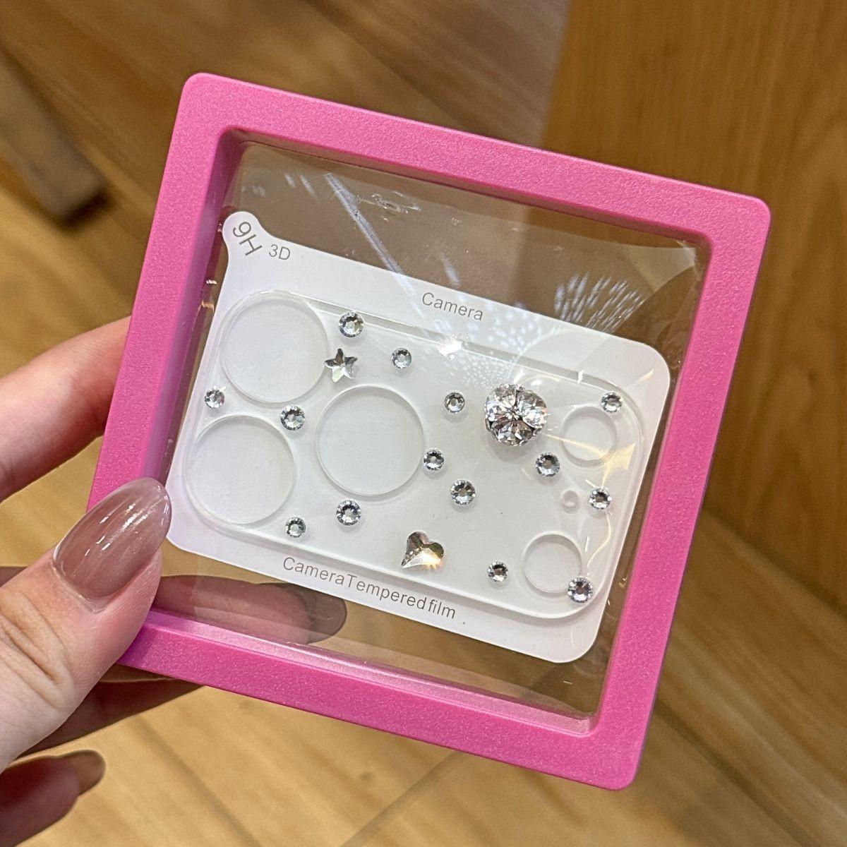 1pcs Shiny Diamond Transparent Tempered Glass Screen Protector Film for Apple iPhone 17 Pro/17 Pro Max, Durable Protective Cover Accessories