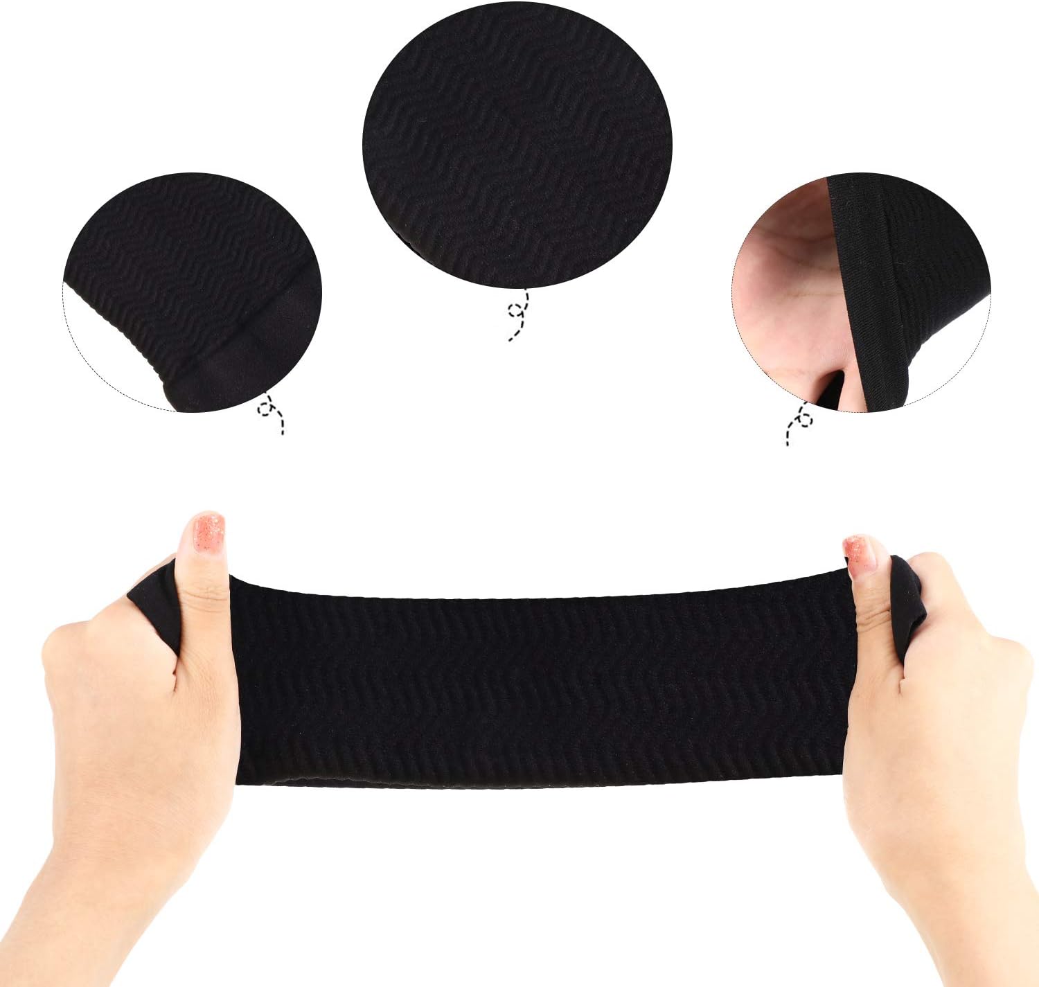 Women's 4-Pack Black & Nude Volleyball Arm Sleeves with Sports Wristbands - Female Fitness, Baseball Use, Sun Protection, Tattoo Cover-Up, Flabby Upper Arm Coverage, Stretch Fit
