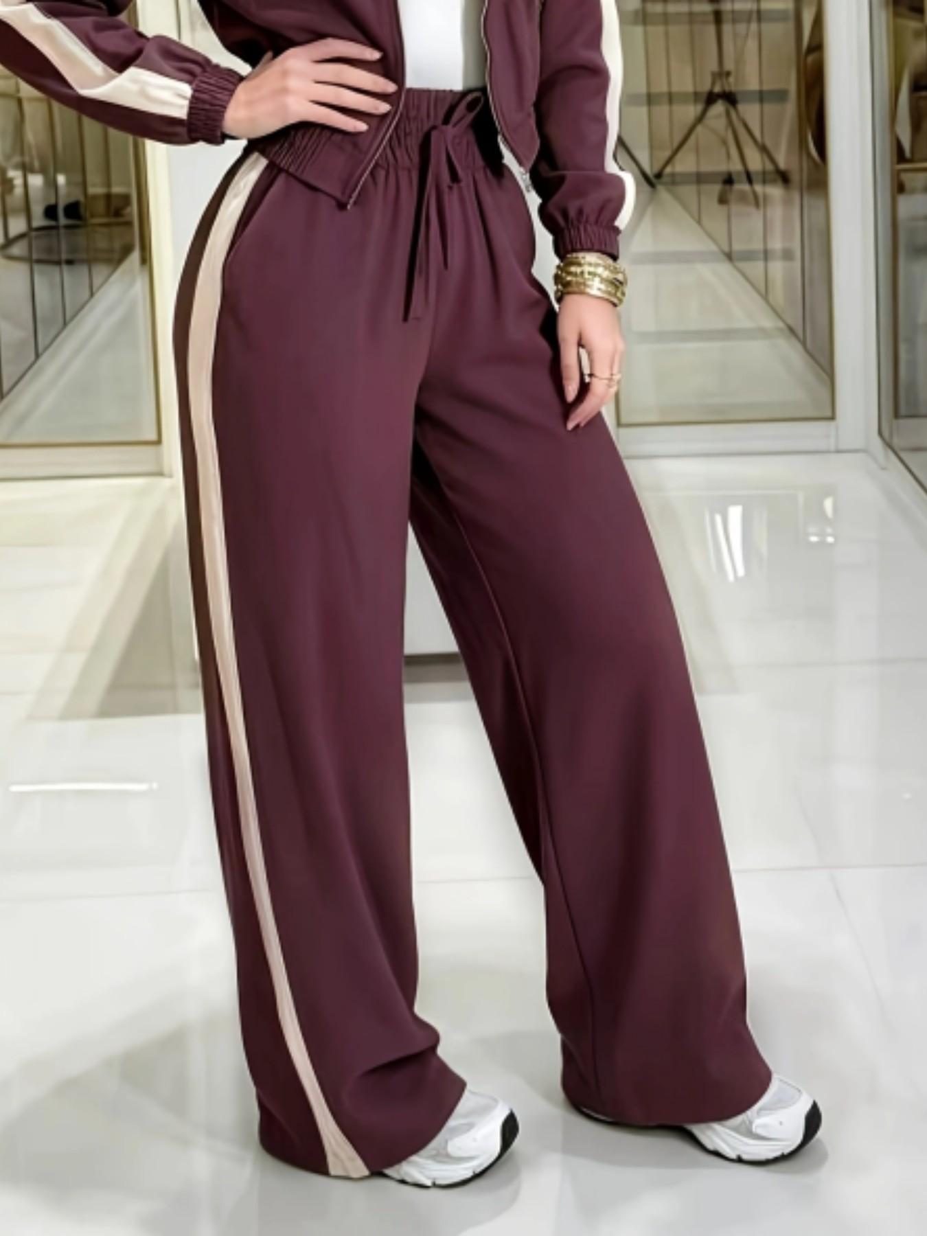 Casual Women's Two-Piece Set, Summer Matching Sets, Short Zipper Jacket and High Waist Pants, Comfortable Stylish Regular Fit Outfit, Ideal for Daily Wear Casual Women's Two-Piece Set, Summer Matching Sets, Short Zipper Jacket and High Waist Pants, Comfortable Stylish Regular Fit Outfit, Ideal for Daily Wear