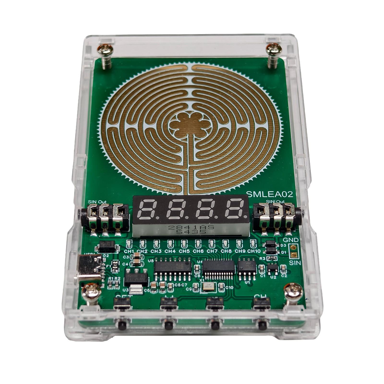 7.83hz Schumann Wave Generator, Pure Sine Wave, 10 Channels Switchable, Dual 3.5mm Audio Output, Pemf Pulse Em Field, Sleep Aid, Stress Relief