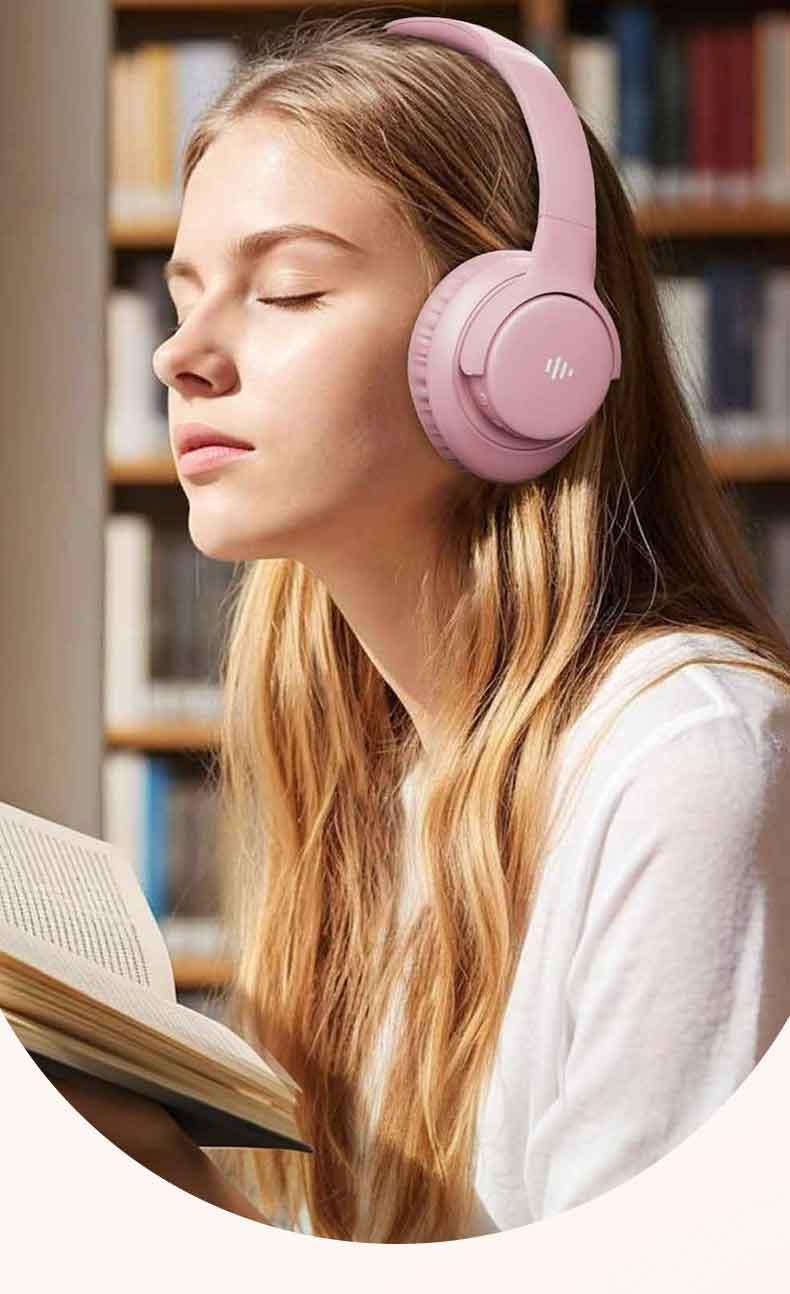 【Limited-time flash sale】Folding White Over-Ear Headphones with Microphone Lightweight Portable Stereo Bass Headset for Electronic PC & Mobile Phones Use Ideal  Audio Earbud  #TikTokShopHolidayHaul