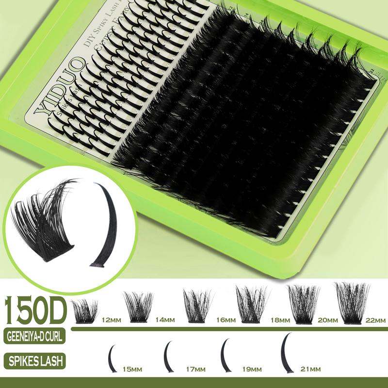 Curl Wispy Individual False Eyelash with Lash & Tweezers Kit, Natural Self Grafting Diy Segmented Eyelash, Makeup, Diy Eyelash Extensions