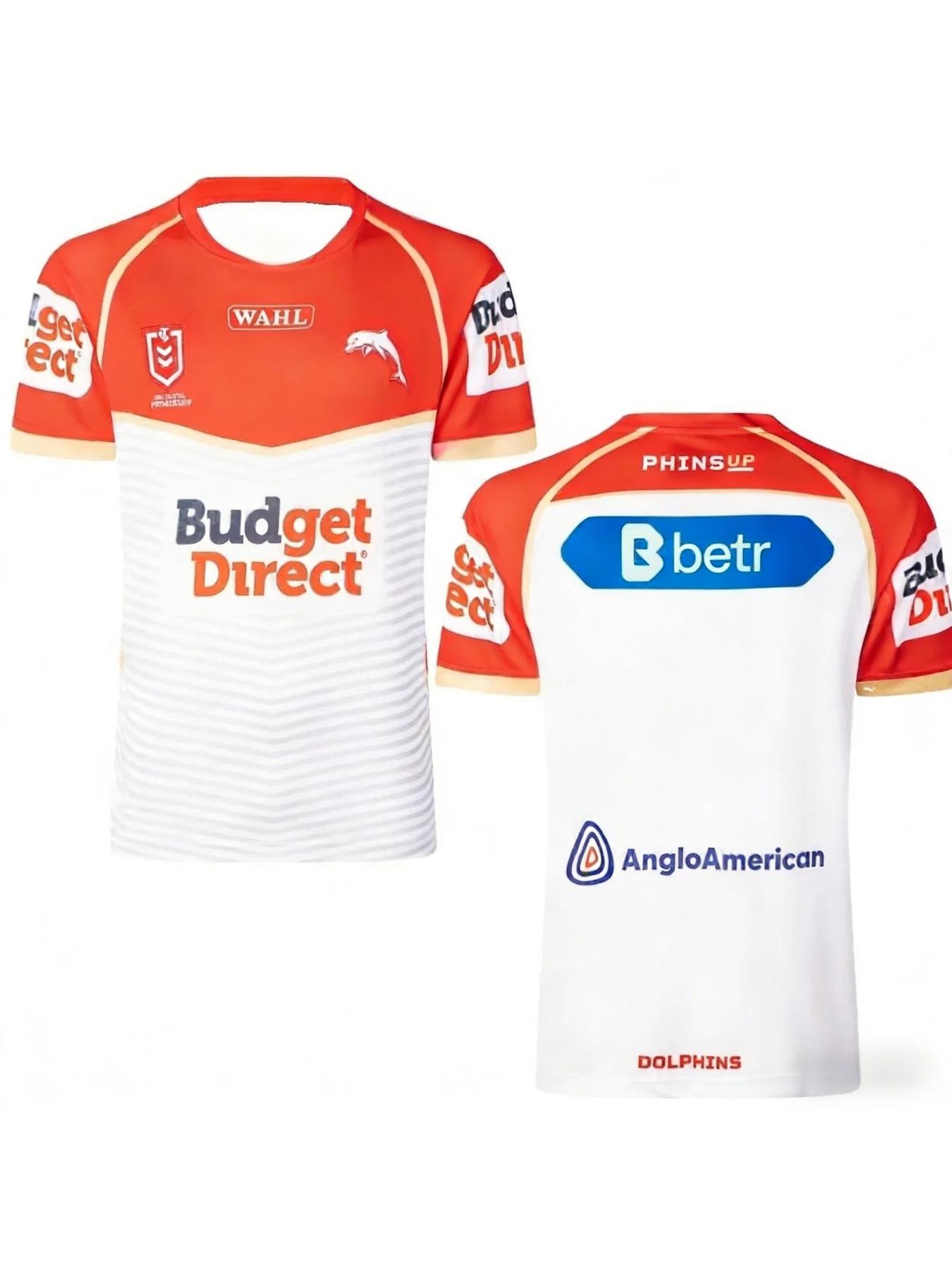 2026 Dolphin Team Home Jersey Men's Short Sleeved Training Suit Summer Football Shirt Sports Fitness Competition T-shirt