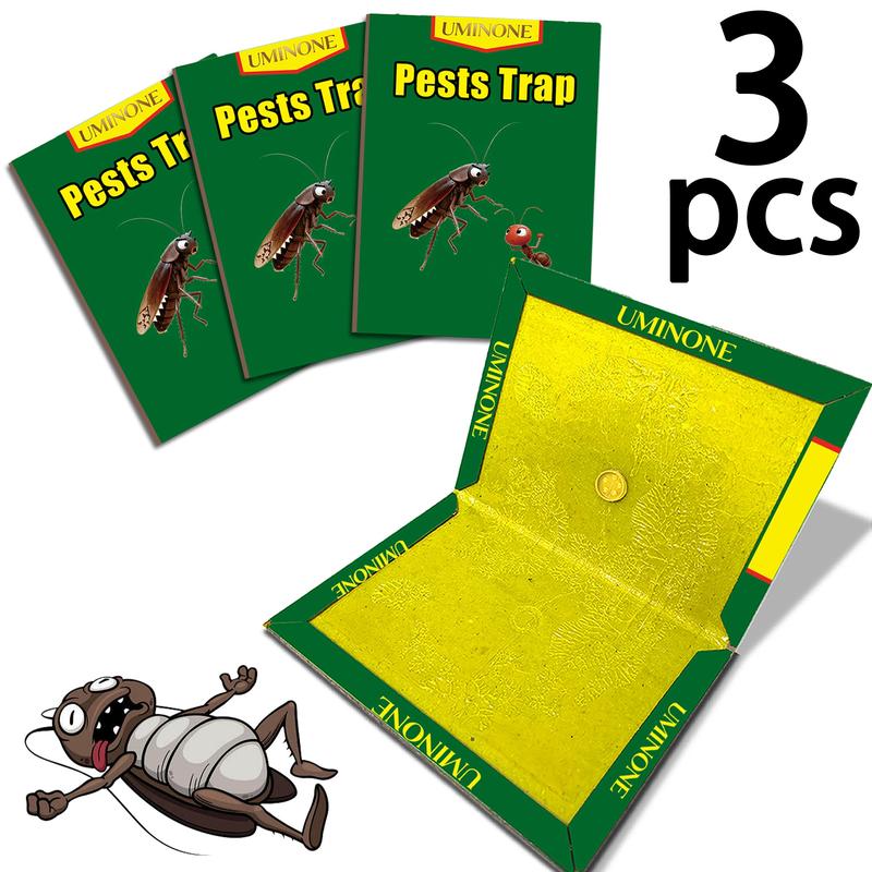 Large Pest Control Traps, Strong Adhesive Mouse Boards, Indoor Outdoor Kitchen Garden Use, Safe Non-Toxic, No Power Needed, No Bait Included