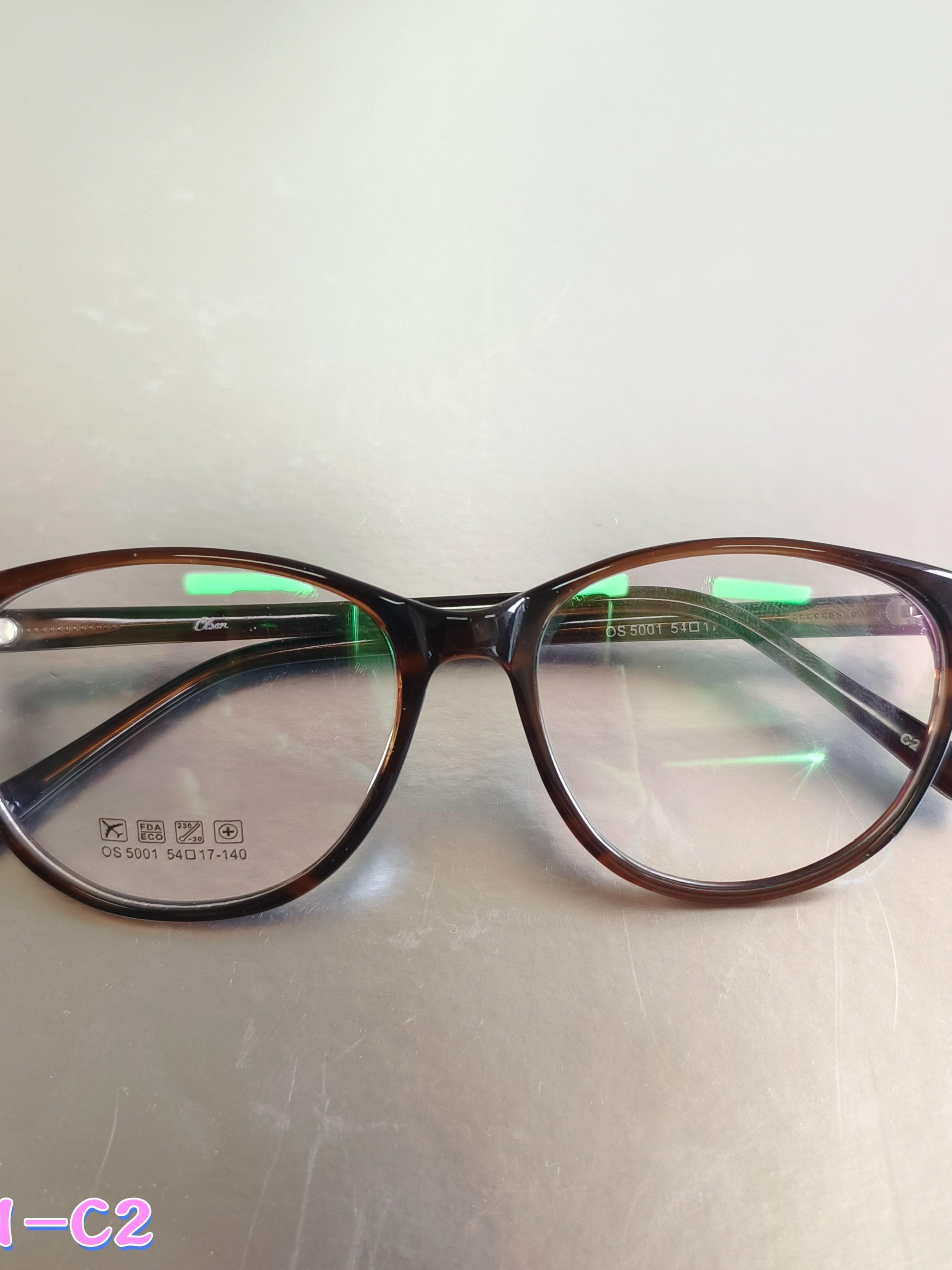 Single-Piece Cat Eye Glasses Frame, Retro Sweet Cool Design, Ultra-Light Zero-Pressure Nose Fit, Multicolor Versatile Style