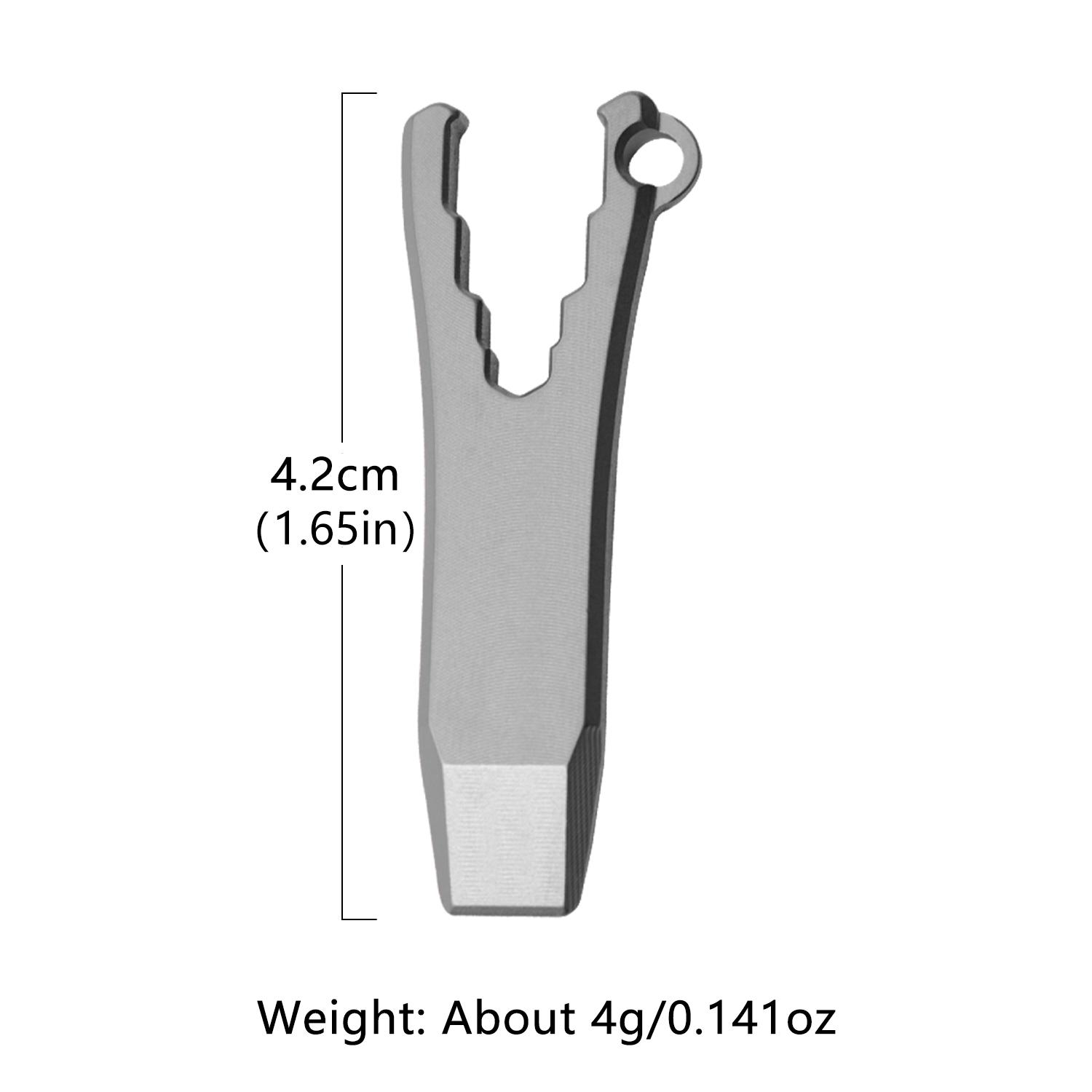 Mini Edc Tool Titanium Alloy Material, Compact Multitool for Everyday Carry, Durable and Lightweight Pocket Knife Accessory