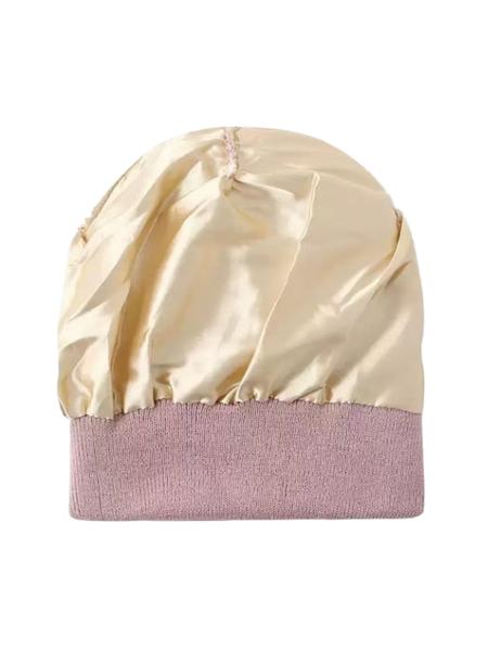 Autumn Winter Satin Knit Hat, Large Head Circumference Warm Beanie, Solid Color Cold Cap, Unisex for Kids over 13 Years, Outdoor Sports, Knitting Beanie