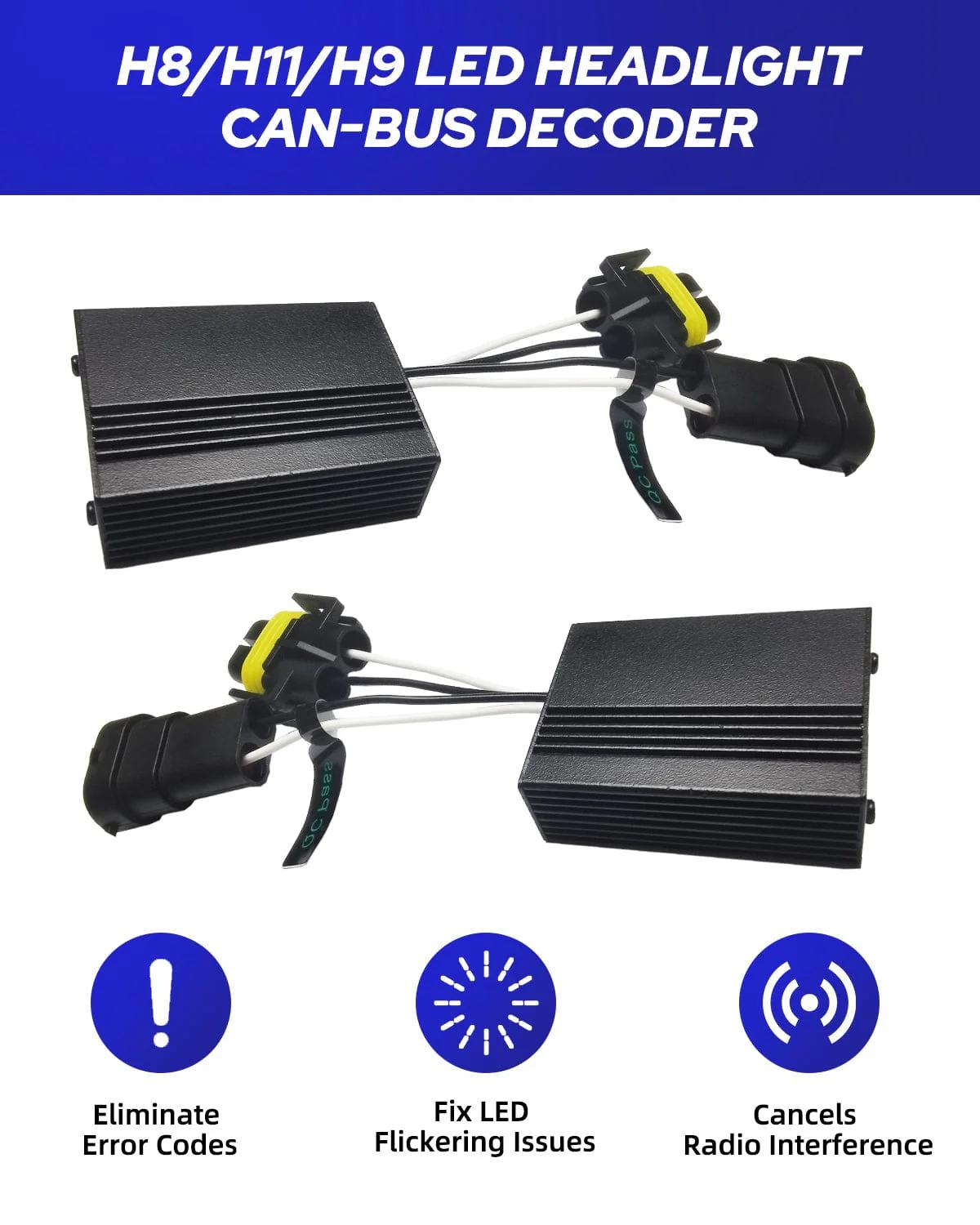 H11/H8/H9/880/881/5202/5201 Canbus Decoder For LED Headlights