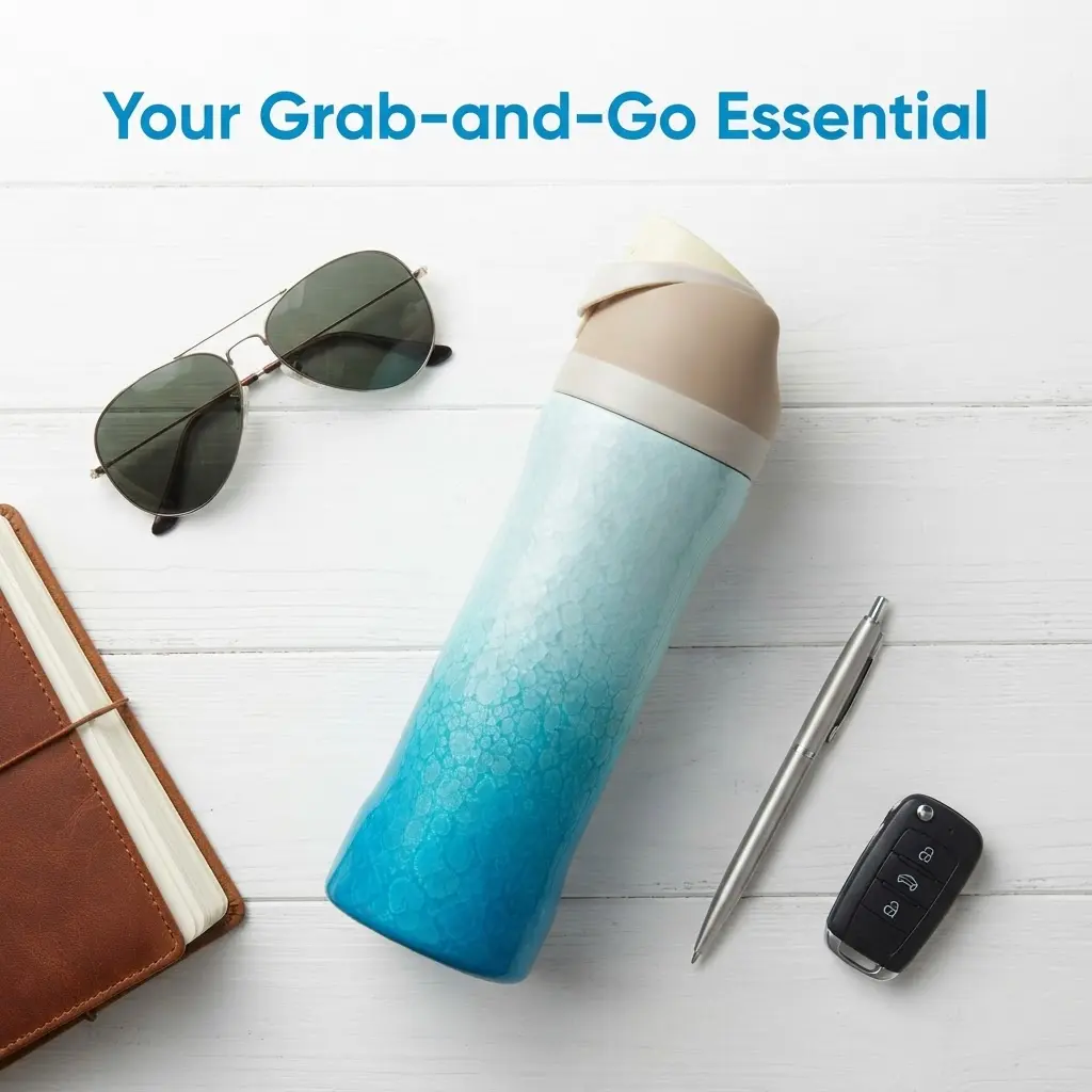 Limited Edition Rolling In 24oz Vacuum Insulated Tumbler, Leak‑Proof Stylish Water Bottle for Everyday Use, Gift for Her