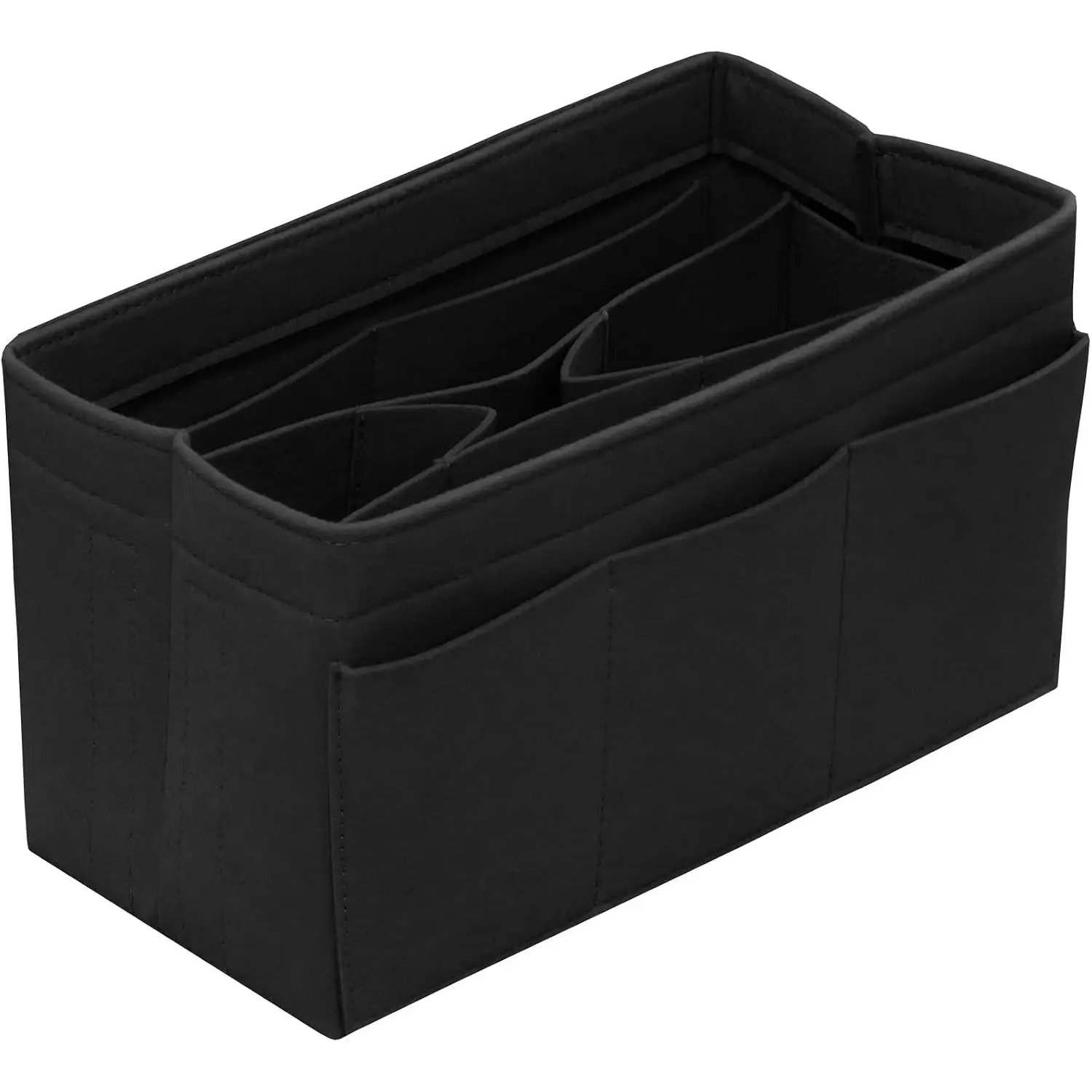 Felt Purse Organizer Insert with 14 Pockets for Tote Handbag, Black X-Large Bag in BagGift