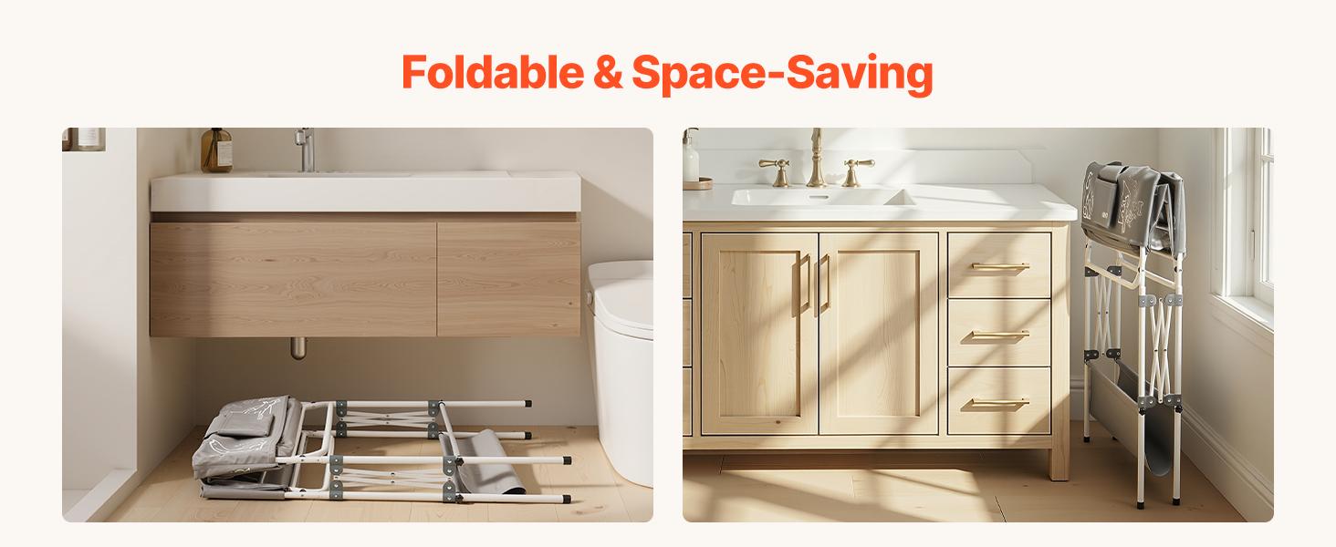 VEVOR Dog Bathtub, Elevated Dog Bath Tub, Collapsible Pet Bathing Grooming Wash Station, Portable Foldable Space-saving, with Built-In Drain Hose for Small and Medium Pet Cat Indoor Outdoor, Gray