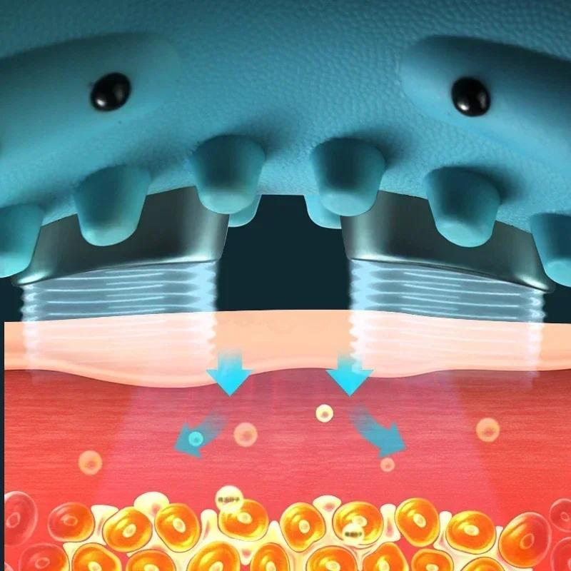 Electric cervical traction massager, neck massager, EMS relaxation and heating kneading massage pillow, ergonomic headrest, for adult neck repair traction, electric neck and head acupoint massage, home relaxation tools, USB charging