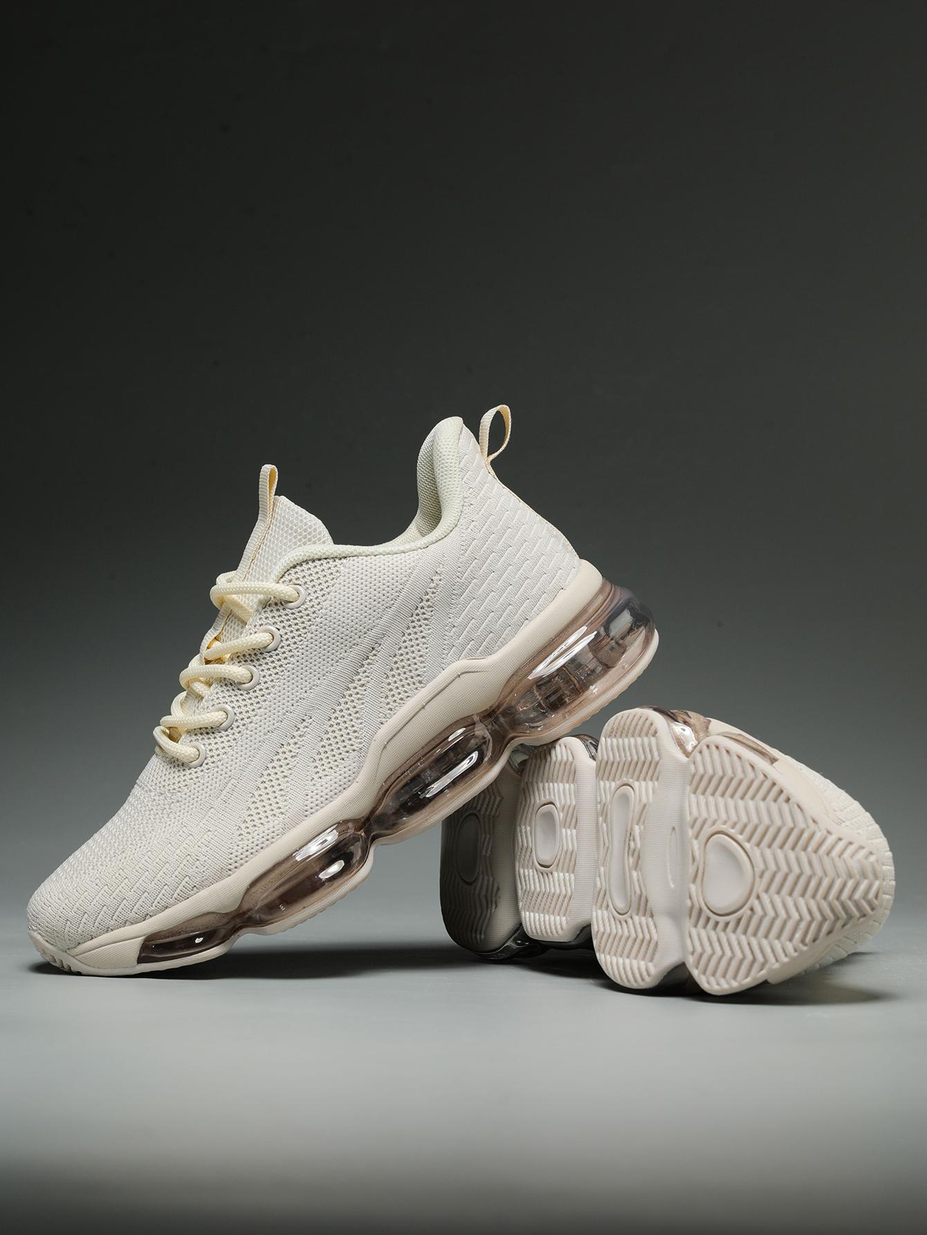 Women's Sporty Solid RoundToe Laces Trainers,Sporty Lightweight Breathable Running Shoes For Exercise & Daily Wear,Sporty Shoes For Outdoor Workout Running Runner Sports Shoes Closed Training Walking Shoes Athletic Sneaker Footwear Casual Girl Outdoorfun