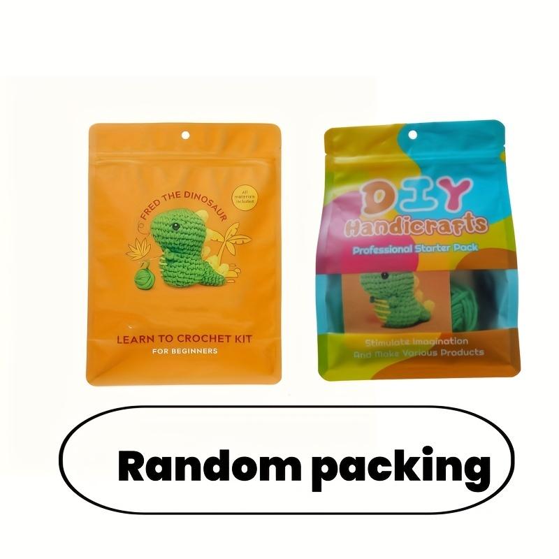 Beginner-Friendly Crochet Kit, DIY Amigurumi Rabbit Dinosaur Penguin Fox Chicken Plush Toys, Complete Tools & Yarn Set, Perfect Craft Gift, Crochet Gifts