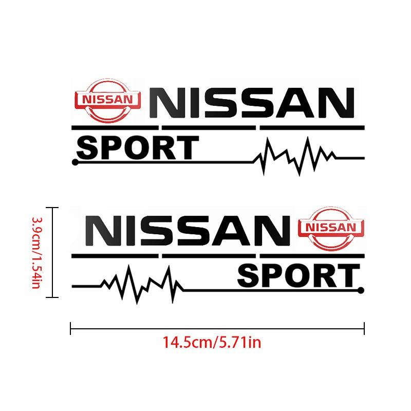 2 Piece Car Door Handle Decal Tire Rearview Mirror Sticker, Fits Nissan Nismo Almera Tiida Juke Teana Qashqai 350z 370z Gtr