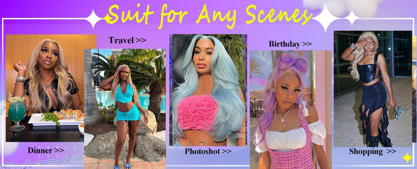 Tuneful 613 Blonde Body Wave Wig 13x6 Lace Front Wig P4/27 Ombre Pre Plucked Lace Frontal Human Hair Wig 99J HD Transparent Lace Front Wig For Black Women 40 inch Colored Hair Wigs