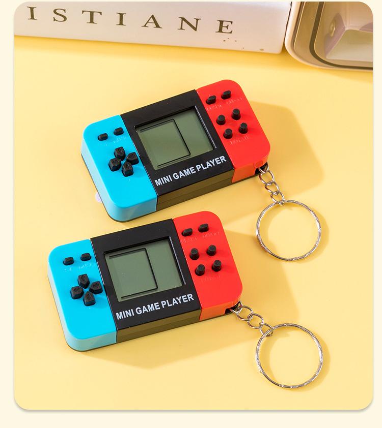 Mini Handheld Game Console Keychain Video Game Player Party Favors For Kids Birthday Christmas Gifts School Classroom Prizes
