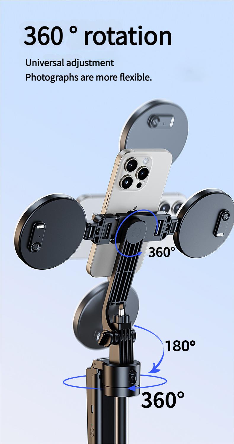 Auto Face Tracking Tripod for iPhone with 2 Fill Lights,360 Rotation Selfie Stick,70" Phone Stand with Rechargeable Remote Control for TikTok Vlog Video Recording,Tripod for GoPro/Camera/Ring Light