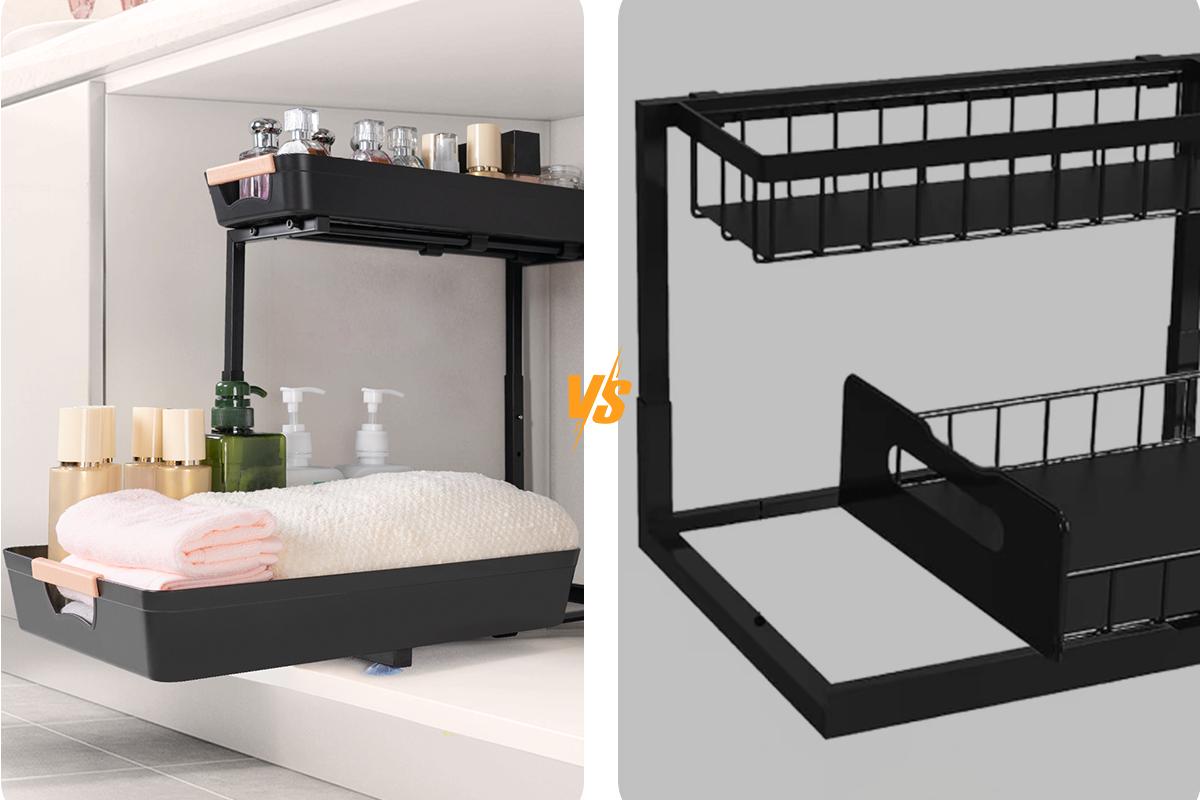 Criusia 【Two-Layer Under-Sink Storage】 Rack – Maximize Space, Organize Like a Pro, Adjustable & Super Easy to Install Criusia 【Two-Layer Under-Sink Storage】 Rack – Maximize Space, Organize Like a Pro, Adjustable & Super Easy to Install