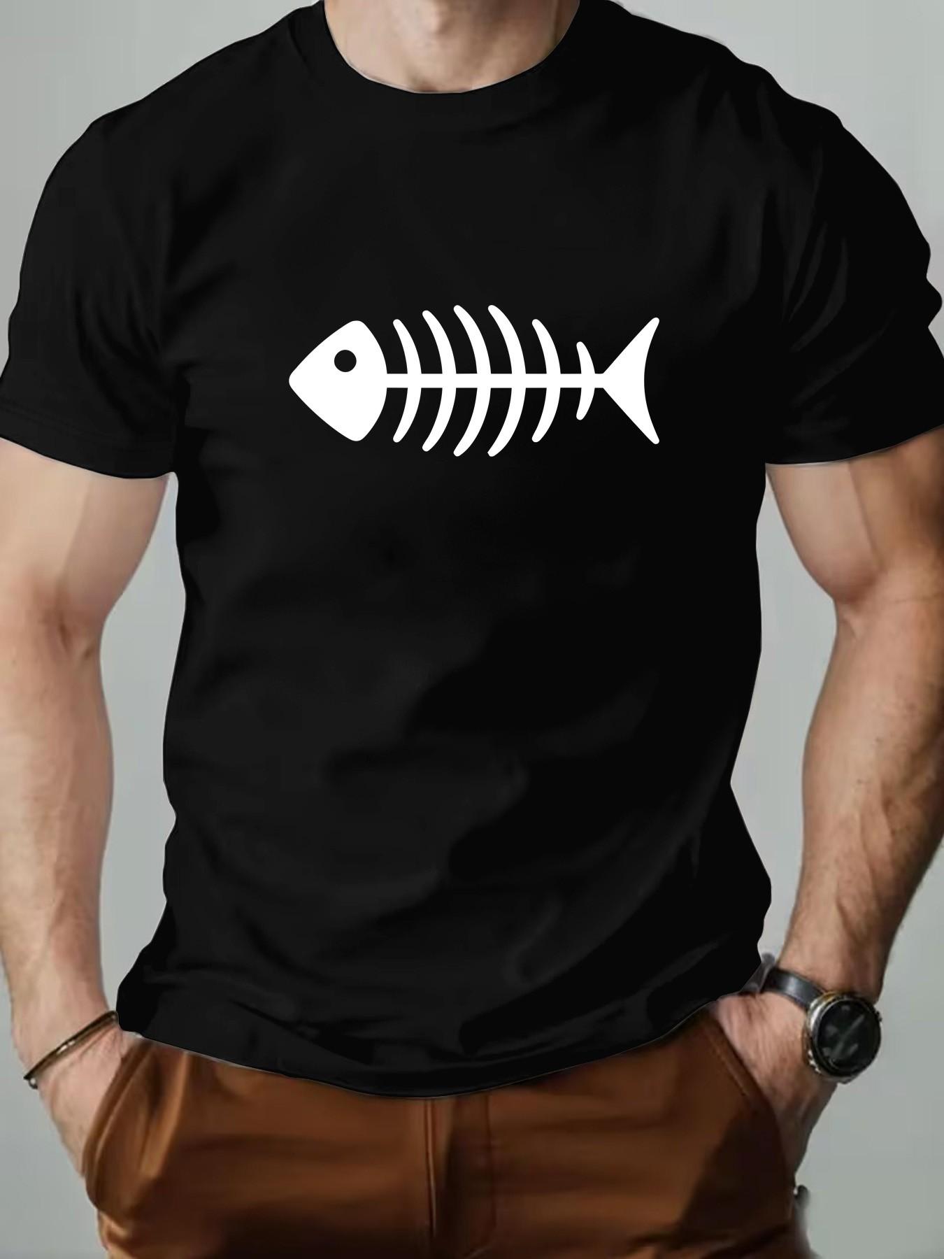 Men's Round Neck T-Shirt, Fashionable Geometric Print, Slim Fit, Long Sleeve, Casual Retro Style, Perfect for Daily Wear, Gifts