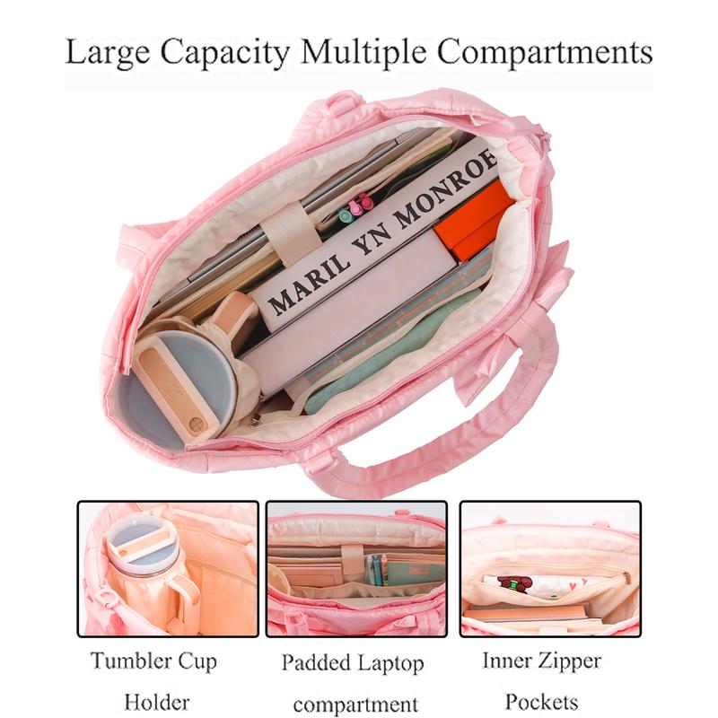 【Valentine's Day】Women's Tote Bag with Zipper, Lightweight Tote Bag, Fitness Tote with Multiple Compartments, Work Tote, Nurse Dance Yoga Travel Bag, Durable Fashionable Design Women's Bubble Tote Bag 【Valentine's Day】Women's Tote Bag with Zipper, Lightweight Tote Bag, Fitness Tote with Multiple Compartments, Work Tote, Nurse Dance Yoga Travel Bag, Durable Fashionable Design Women's Bubble Tote Bag