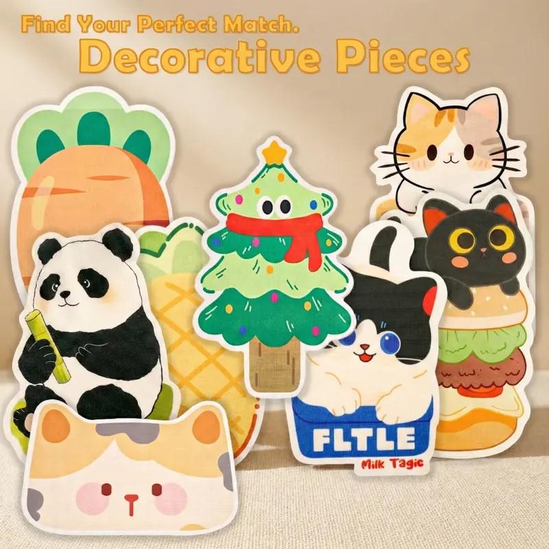 Self-Adhesive Cat Scratch Pad, 3D Visual Weaving Art Furniture Protector, Durable Felt Mat with Back Glue, Ideal for Walls, Sofas, Doors, Closets