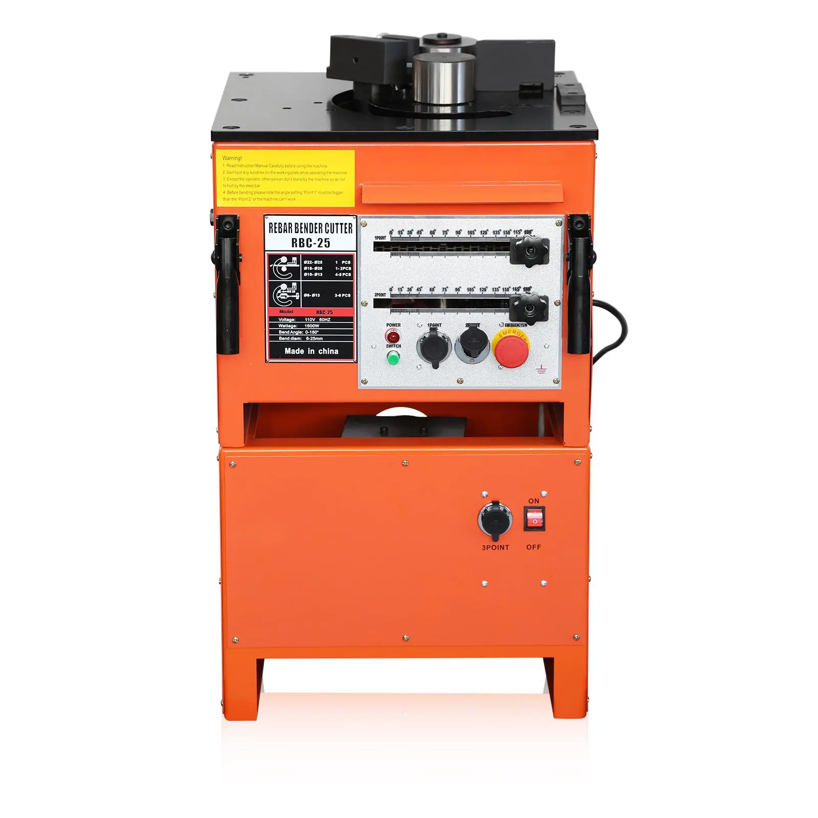 2-in-1 Electric Steel rod Bender and Cutter - Portable Industrial Steel Bar Tool - Fast & Accurate Bending & Cutting - Handles Steel Rods