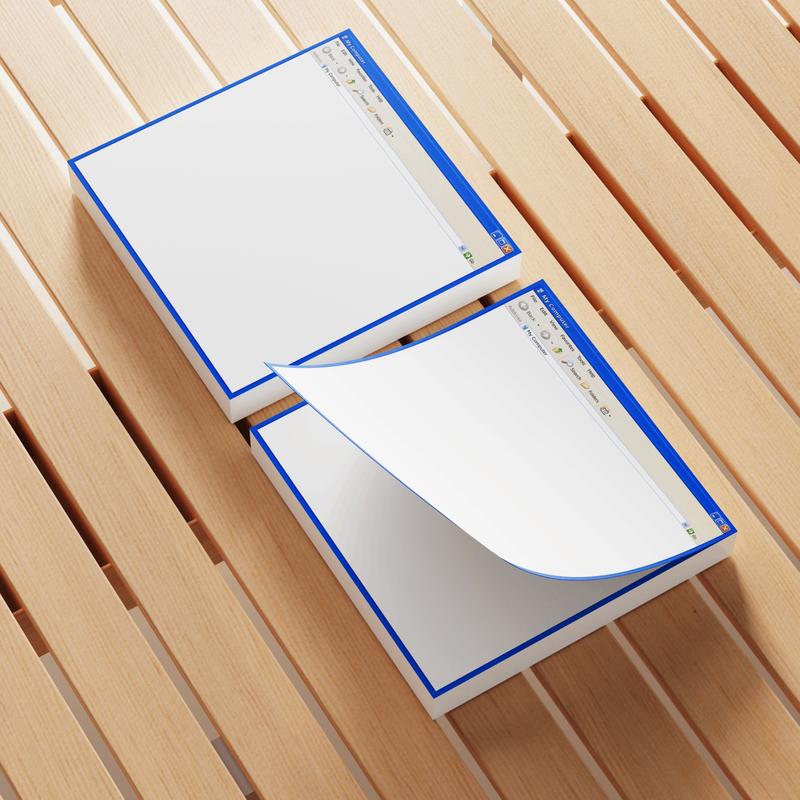 Retro Computer Design Sticky Note, 3 Counts/set Creative Office & School Notepad, Perfect Gift for Students and Teachers, Office Supplies