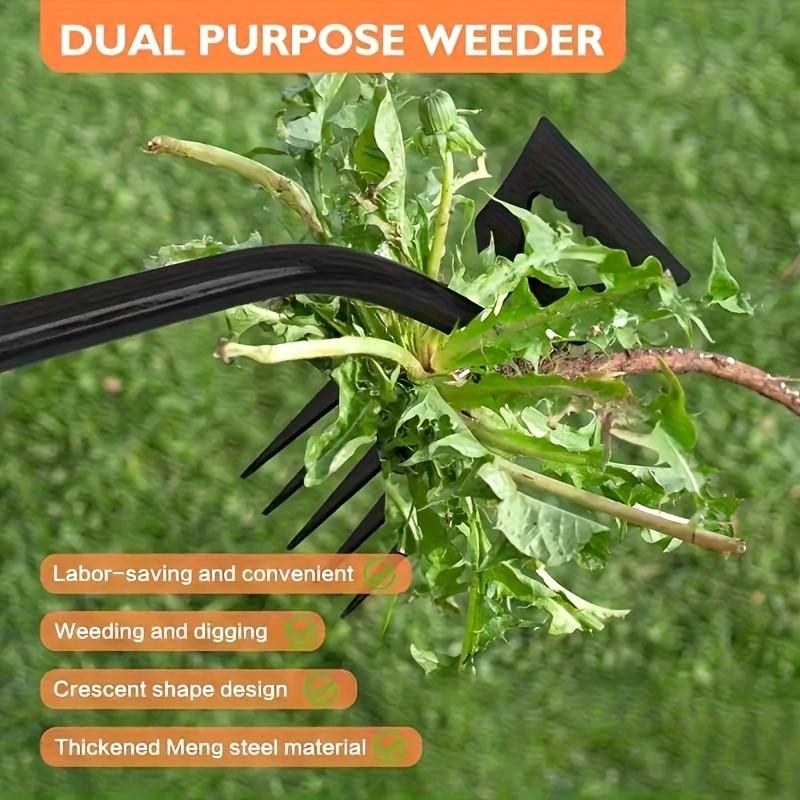 Weed Removal Tool, Garden Hoe for Soil Aeration, Dandelion Control Spade, Manganese Steel Weeding Rake, Essential Gardening Equipment