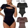 Women's Solid Color Open Bust Design Elastic Shapewear Bodysuit, High Stretch Shaper, Compression Waist Shaper, Ladies Underwear Shapewear for All Seasons, Basic, Tummy Control Bodysuit, Waist Trainer Bodysuit, Body Shapers