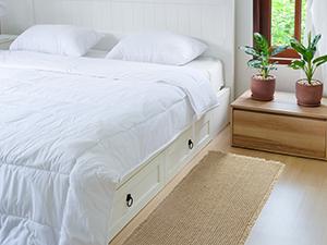 Deconovo Upgraded Boho Waffle Bath Mat - Super Absorbent, Non-Slip, Machine Washable Rug for Bathroom, Kitchen, Bedroom, Living Room, Hallway, and Entryways