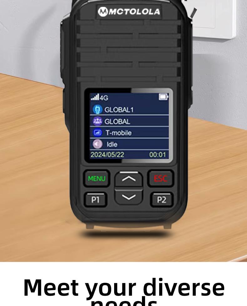 Lifetime free SIM card service supports WiFi, Bluetooth, 2G4G for unlimited distance communication, PoC wireless intercom for high-definition communication, ultra long standby, commercial fleet, outdoor self driving, professional intercom equipment