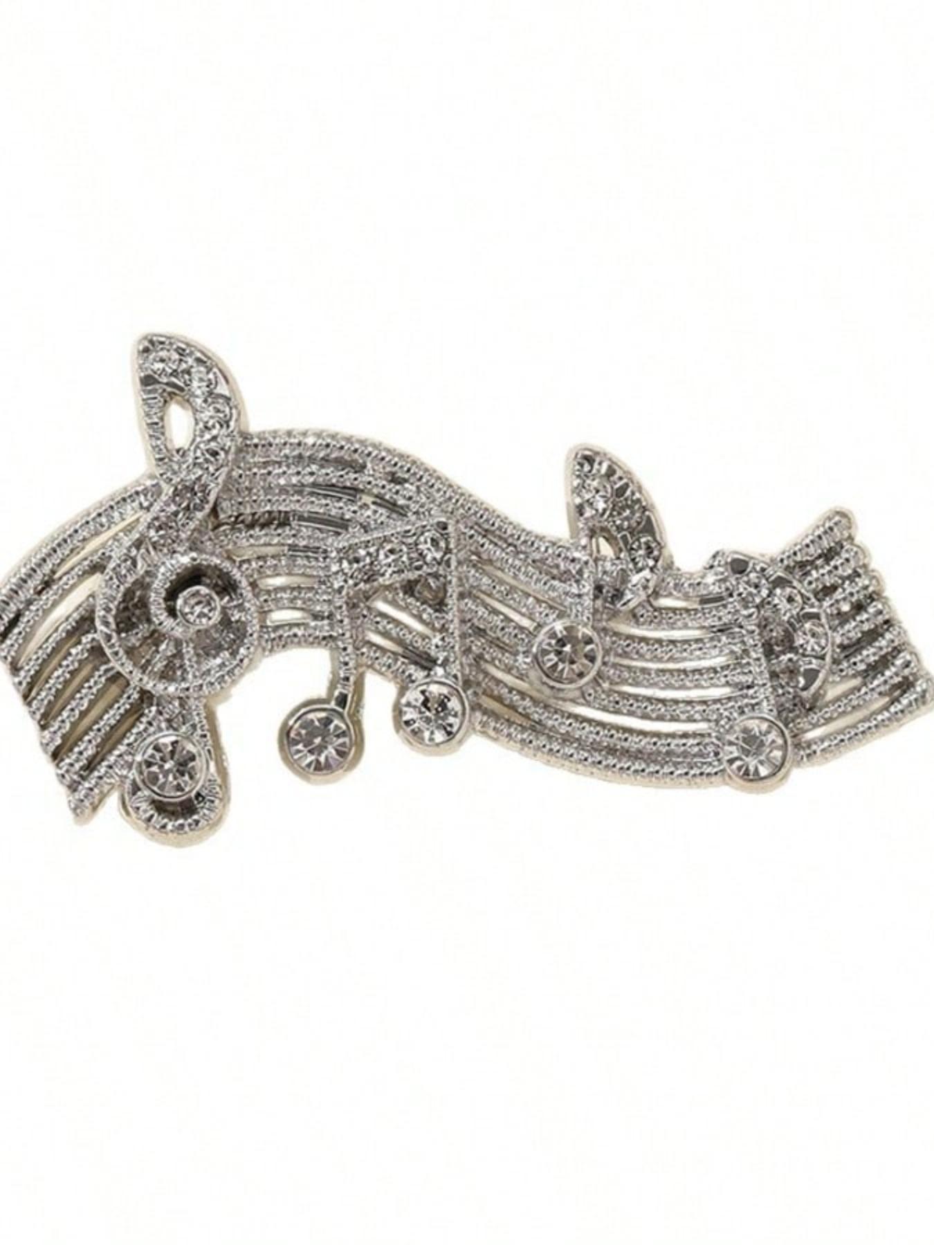 Vintage Piano Note Lapel Pin, Versatile Suit Jacket Brooch, Metal Badge Accessory, Unique Fashion Jewelry for Men and Women