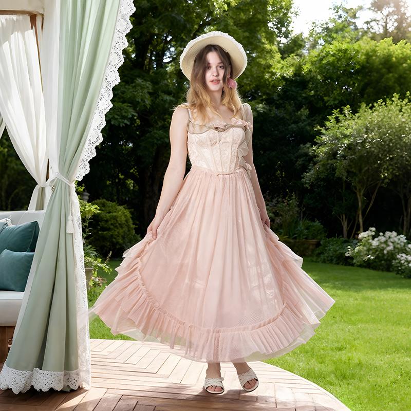 The Mystique Flora Corset Dress-LuminaVenus Dresses Autumn Women's Power Wardrobe Goddess Dress Alix Earle Dress Scuba Knit Dress Para Fiesta Elegant Fashion Casual Wedding Dress Elegance Adjustable birthday outfit Floral Curvy