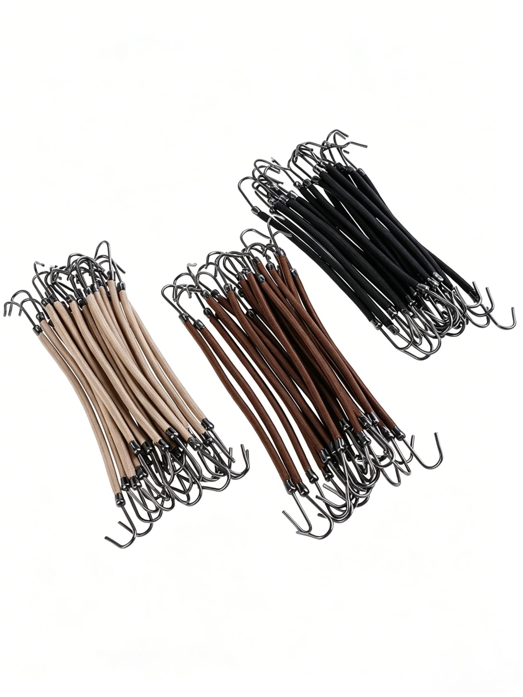 10-Pack Dual Hook Hair Pins, Options, Braiding Styling Tool, Professional Salon Hair Accessories