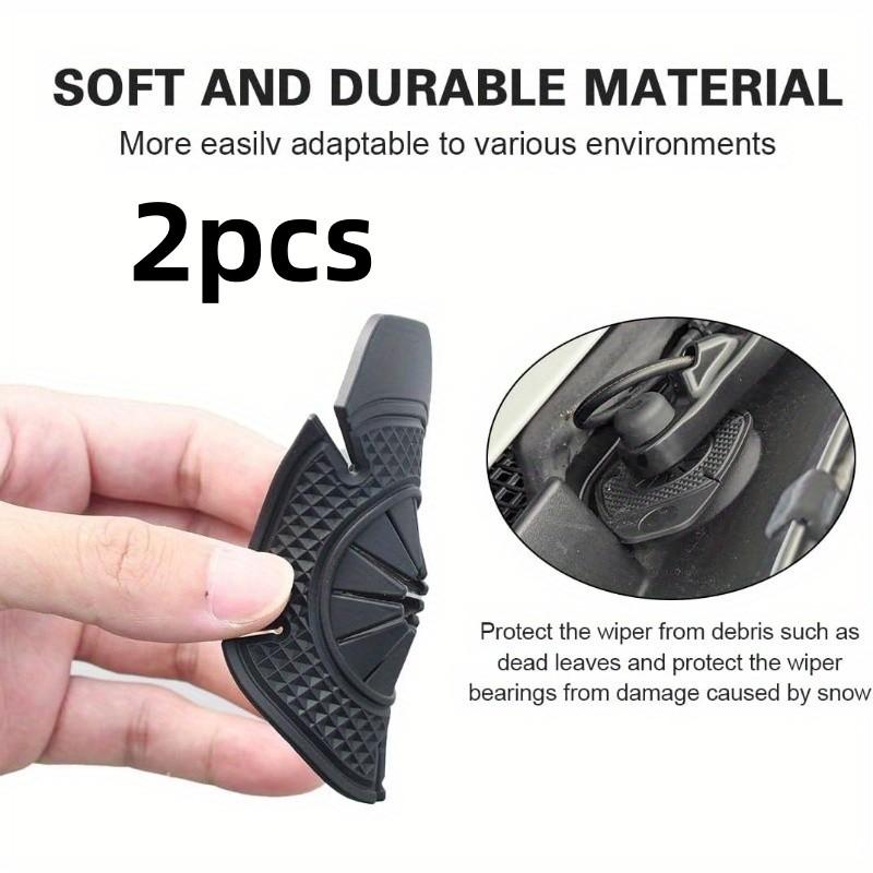 2-Pack Car Window Wiper Arm Hole Protector Parts, Dustproof Frost-Resistant Durable Seal Pad, Debris Removal Design Fits All Cars