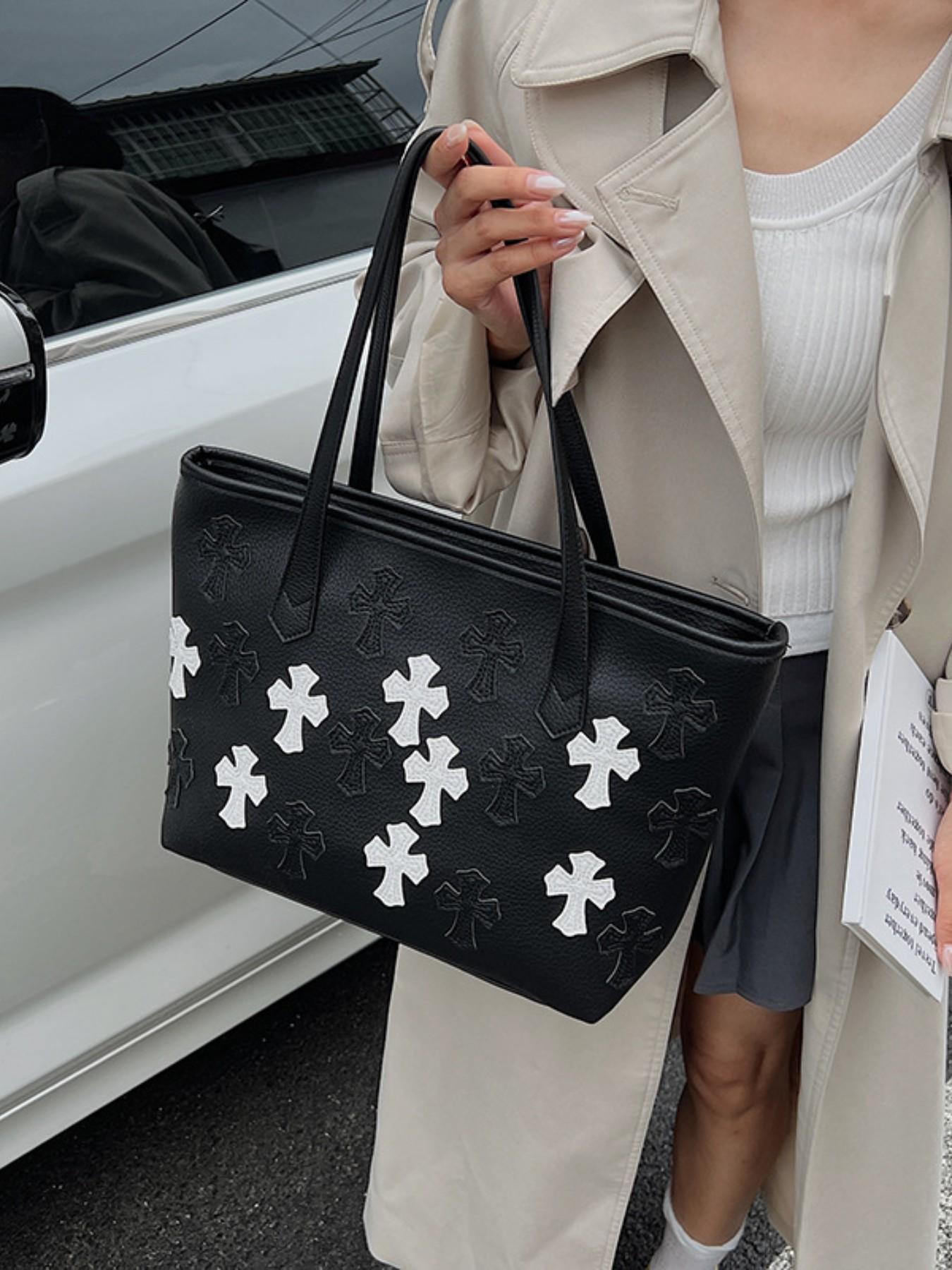 New Fashion Trendy Large Capacity Tote Bag, Casual Crossbody Shoulder Handbag, Women's Underarm Bag, Stylish and Practical