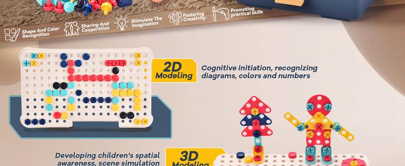 Magic Montessori Play Toolbox with Electric Drill, Kids Tool set Real, Toddler Screwdriver Toy Power Tools Box Drill and Screw kit for Boys Girls