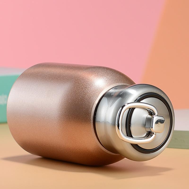 Portable Dual-Layer Vacuum Insulated Cup, Stainless Steel Water Bottle, Mini Design, Easy to Carry and Use, Perfect for On-The-Go