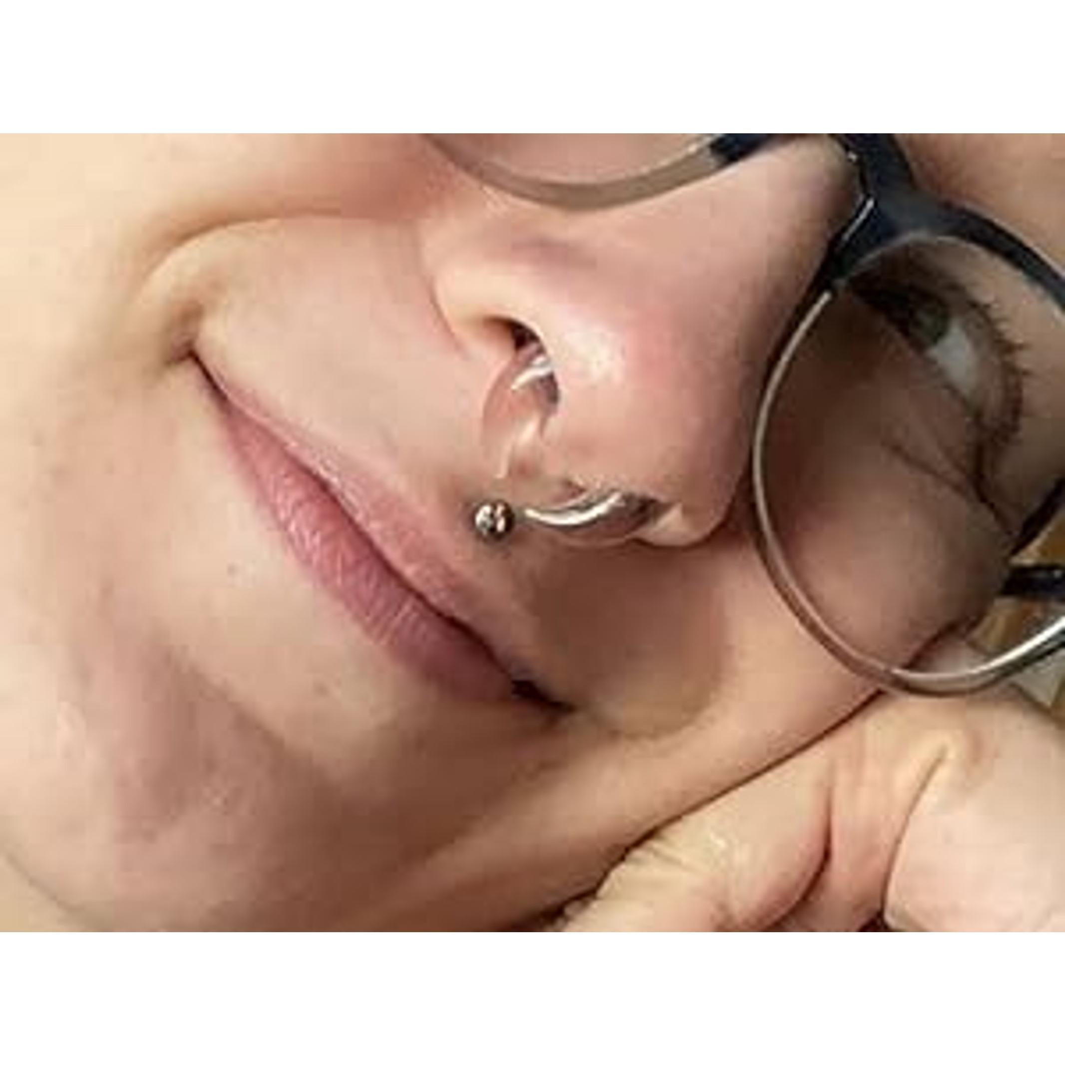 3 PCS 14G-0G Cozy Glass Septum Stretching Kits Pincher Taper with O-Rings Buffalo Septum Retainers Hypoallergenic Fresh Stretch Body Piercing Retainers Ear Hangers