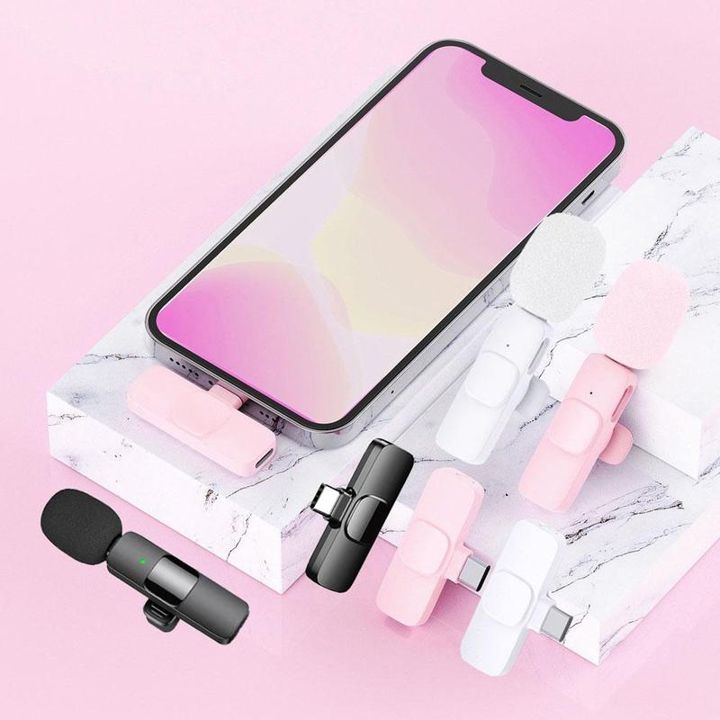 Wireless Lapel Microphone Noise Reduction for iPhone Android Plug-And-Play Professional Recording Phone Mic for Live Streaming Shorts Videos Tiktok Youtube Vlog Interview Online Classes Live Podcast Equipment
