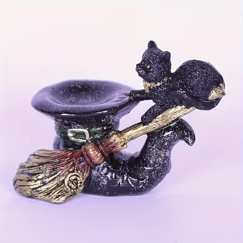 Magic Cat Base Crystal Ball Display Stand, Glass Sphere Holder, Room Decoration, Vintage Style Crystal Ball Stand, Office Desktop Decor