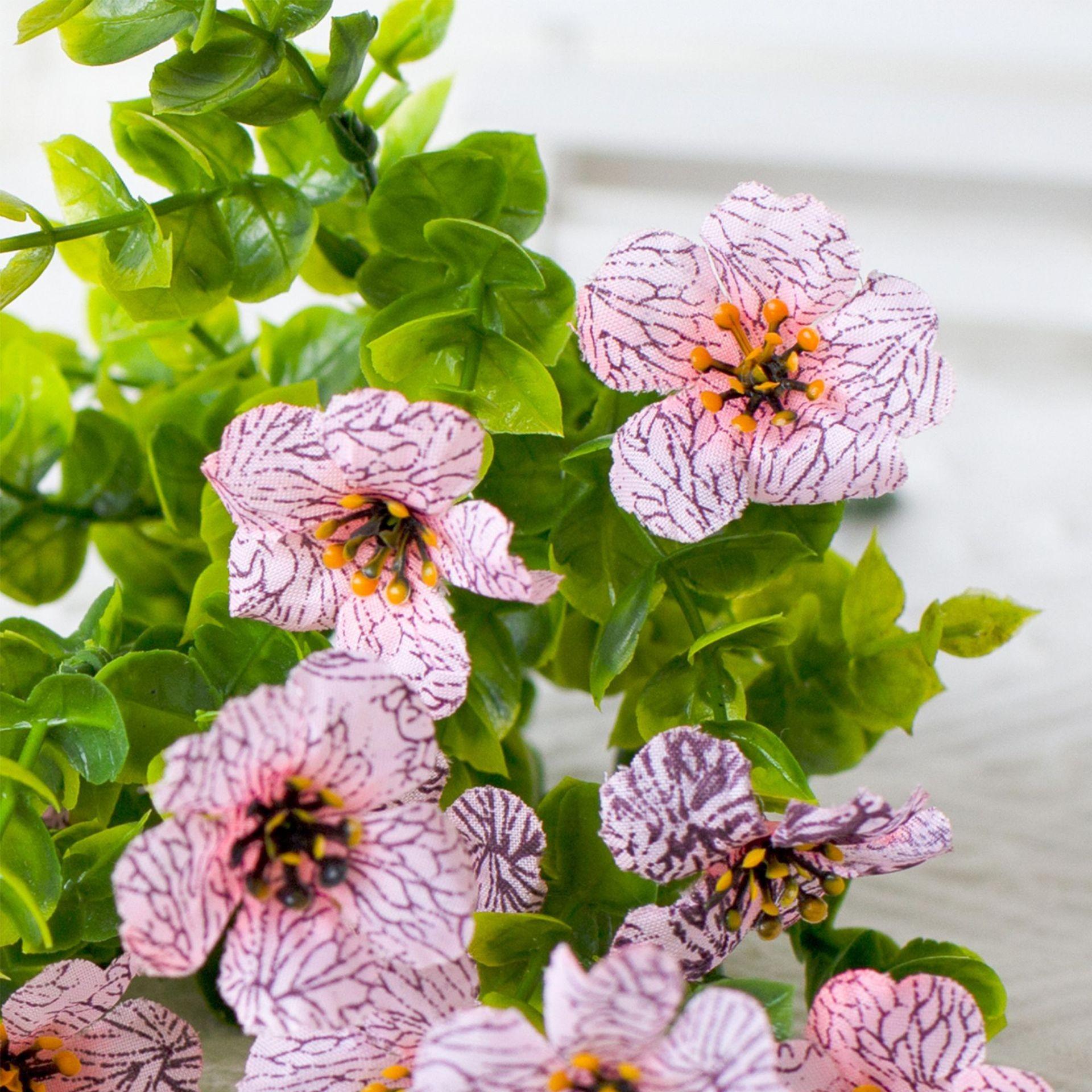 Artificial Flower ( 12/24pcs/set ) ，Mixed Color UV Resistant Fake Flower, Decorative Faux Flower Plant for Home & Garden & Yard，Outdoor Flowers,home decor（without Pot）