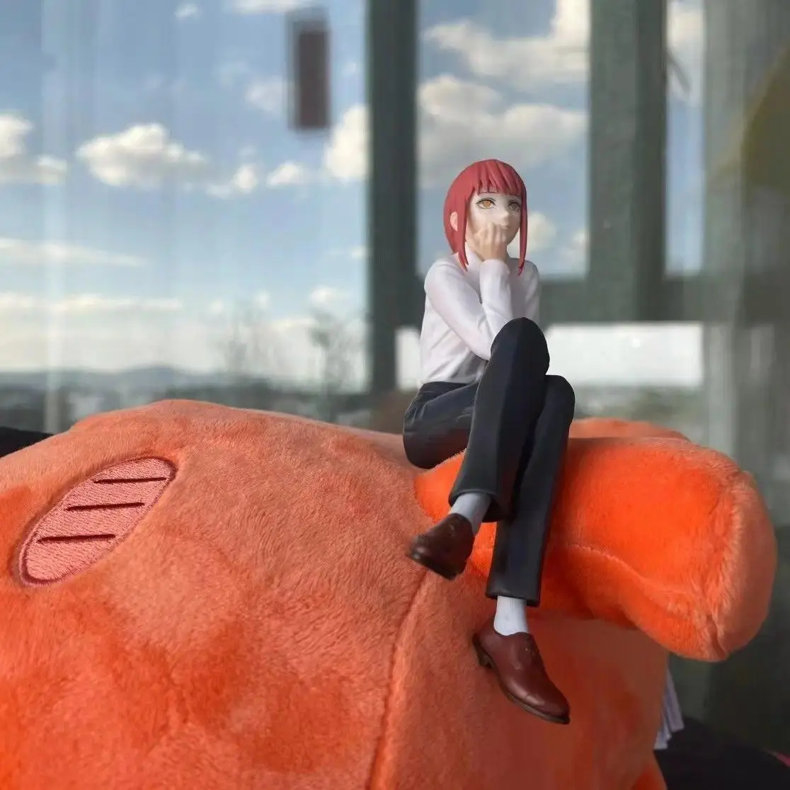 Figure Chainsaw Man Figure Makima Anime 14cm Noodle Stopper Model Toys For Girl Birthday Gifts Dropshipping Fast Delievery